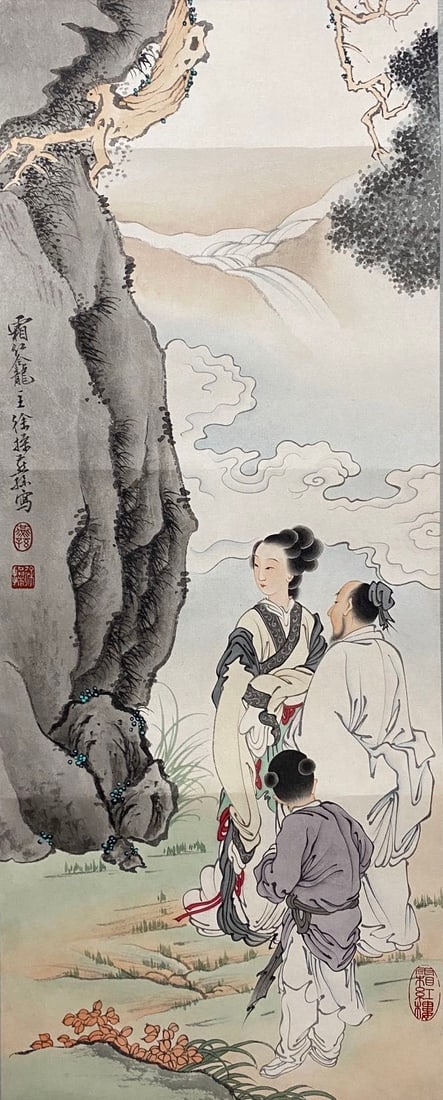 XU CAO (1899-1961), ATTRIBUTED TO, FIGURE: Dimensions: Width: 62 cm (24.41 in.) x Height: 24 cm (9.45 in.). All measurements are approximate.