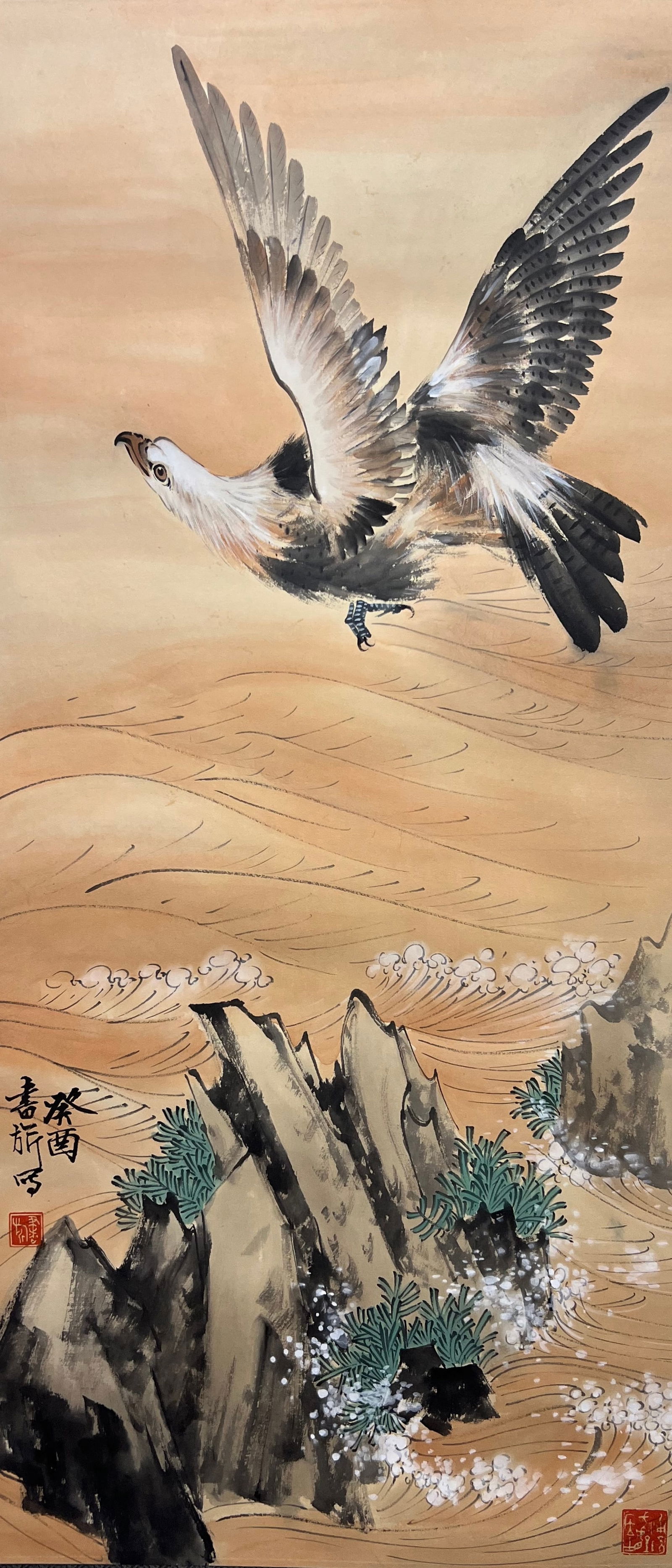 ZHANG SHUQI (1900-1957), ATTRIBUTED TO, FLOWER AND BIRD (1 of 9)