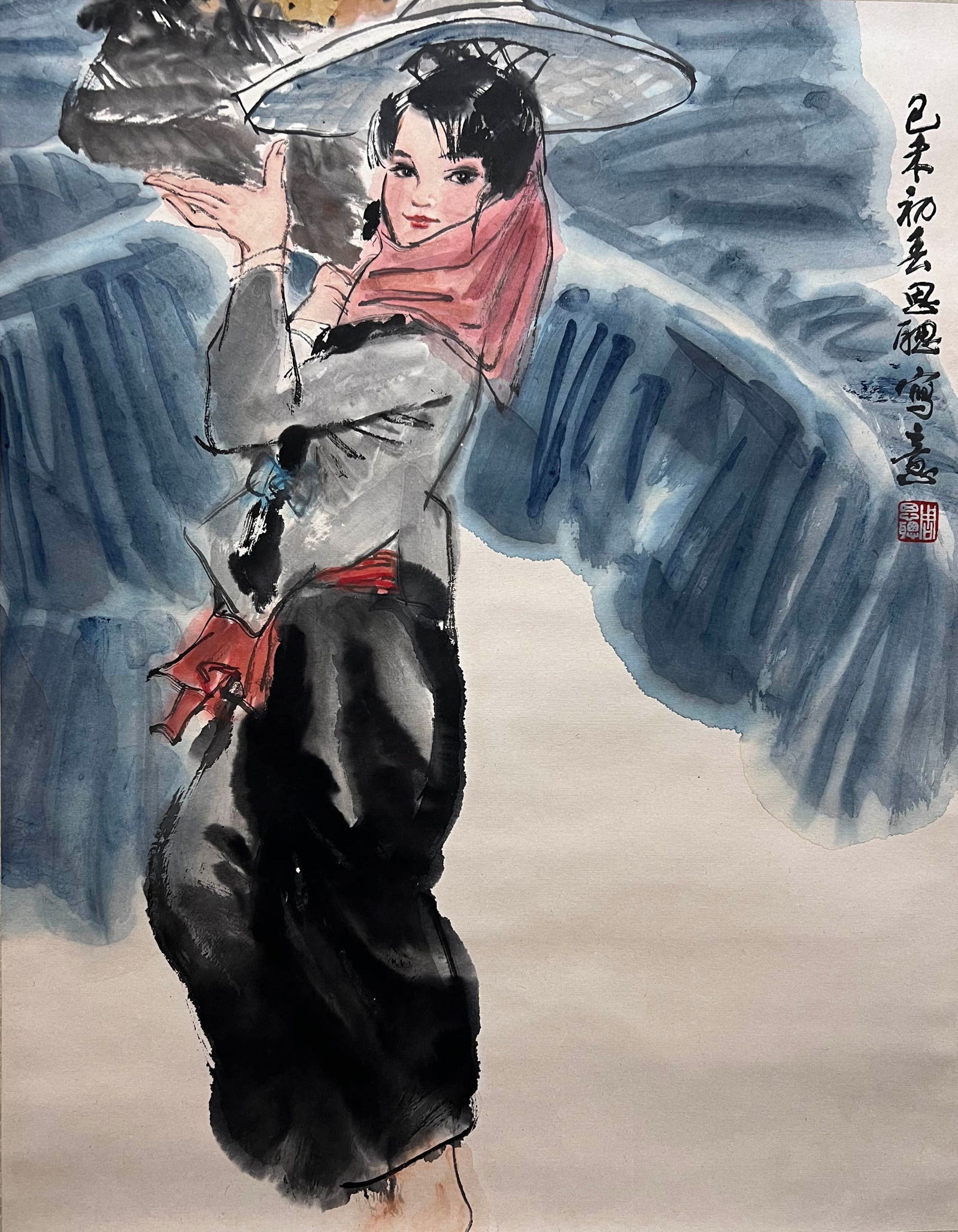 ZHOU SICONG (1939-1996), ATTRIBUTED TO, FIGURE (1 of 8)