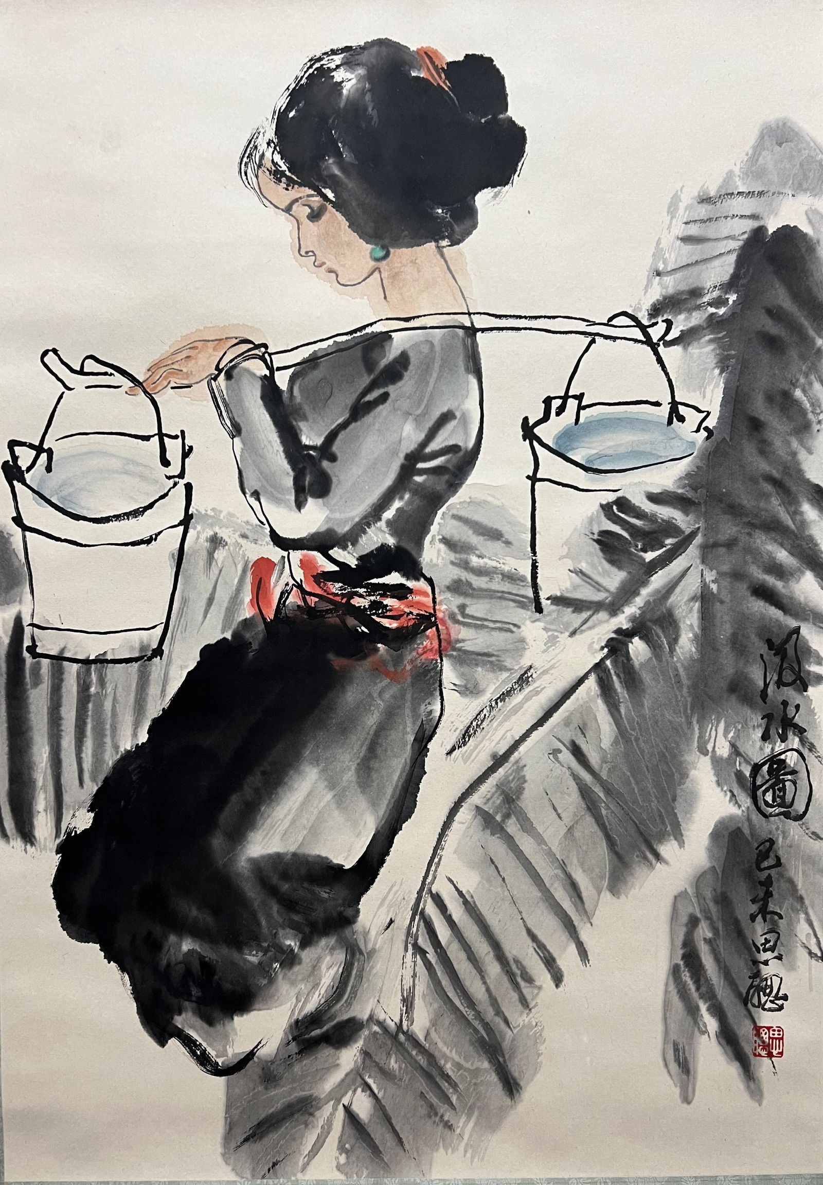 ZHOU SICONG (1939-1996), ATTRIBUTED TO, FIGURE (1 of 8)