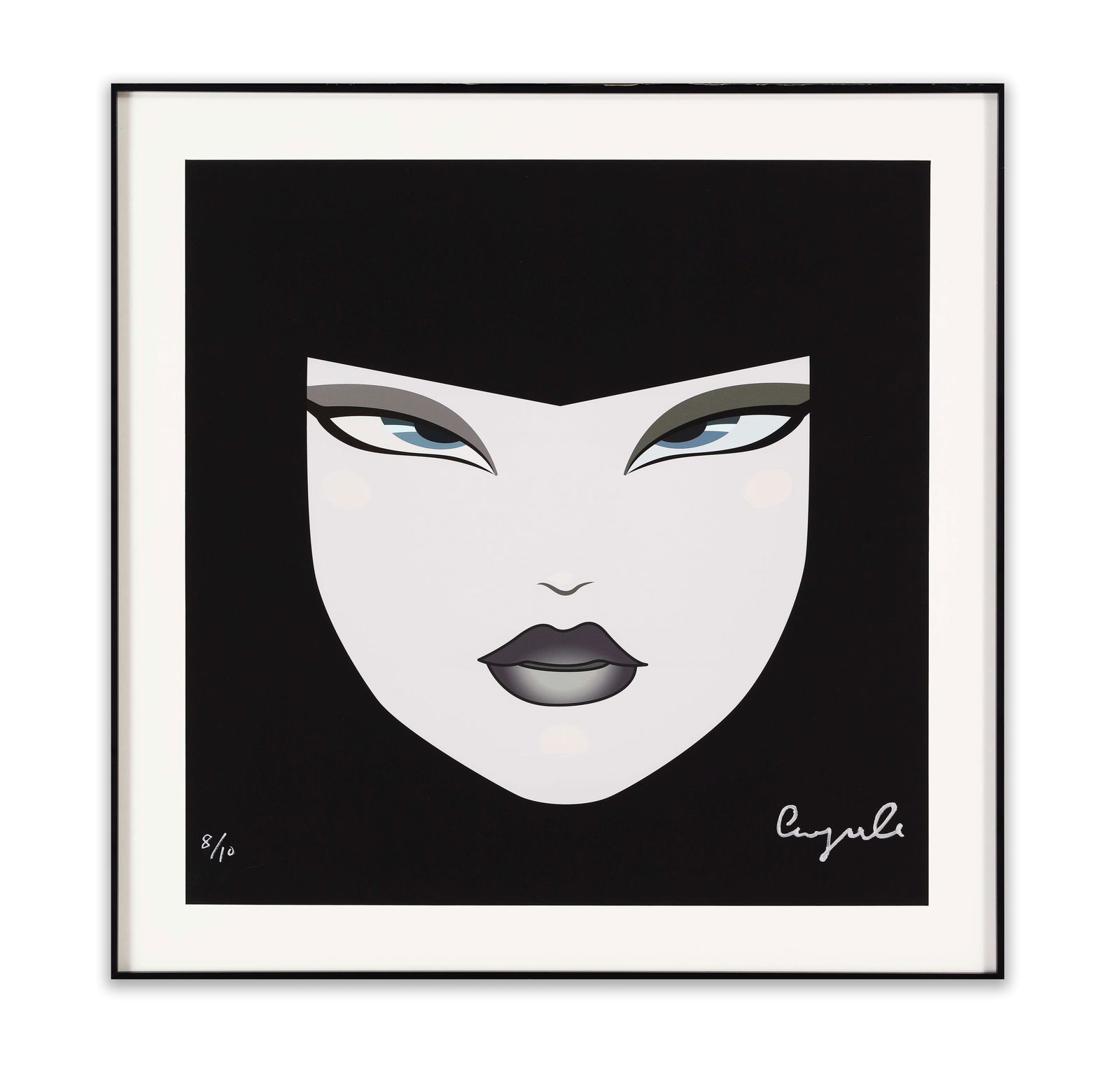 YOICHIRO KAWAGUCHI,ALLURING FACE,SCREENPRINT ON PAPER: YOICHIRO KAWAGUCHI,ALLURING FACE,SCREENPRINT ON PAPERDimensions:Outer frame size:70 x 70 cm. All measured values are approximate.Provenance and Authenticity:This item includes a certificate of