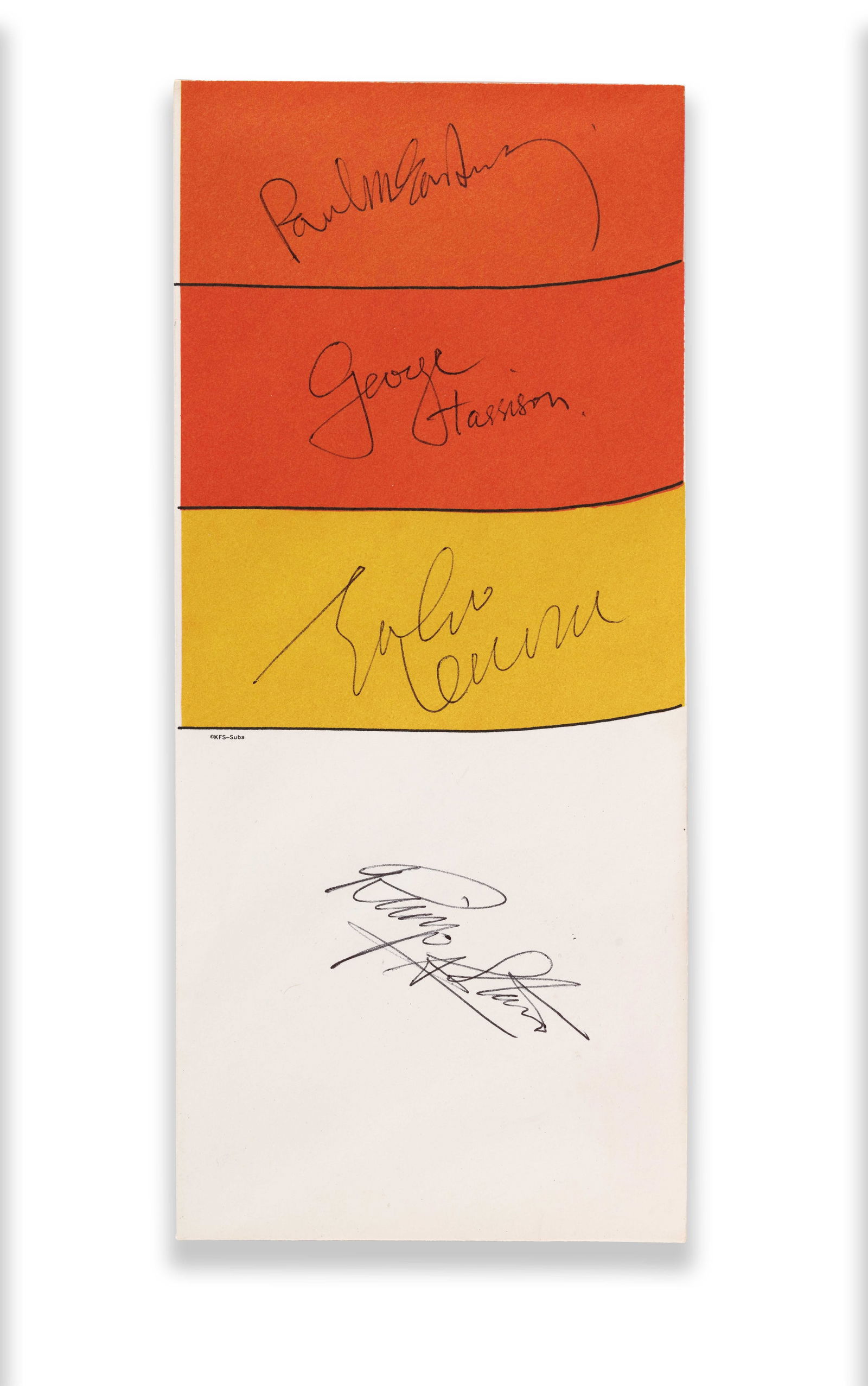 THE BEATLES - FULLY SIGNED ILLUSTRATED ENVELOPE (1 of 1)