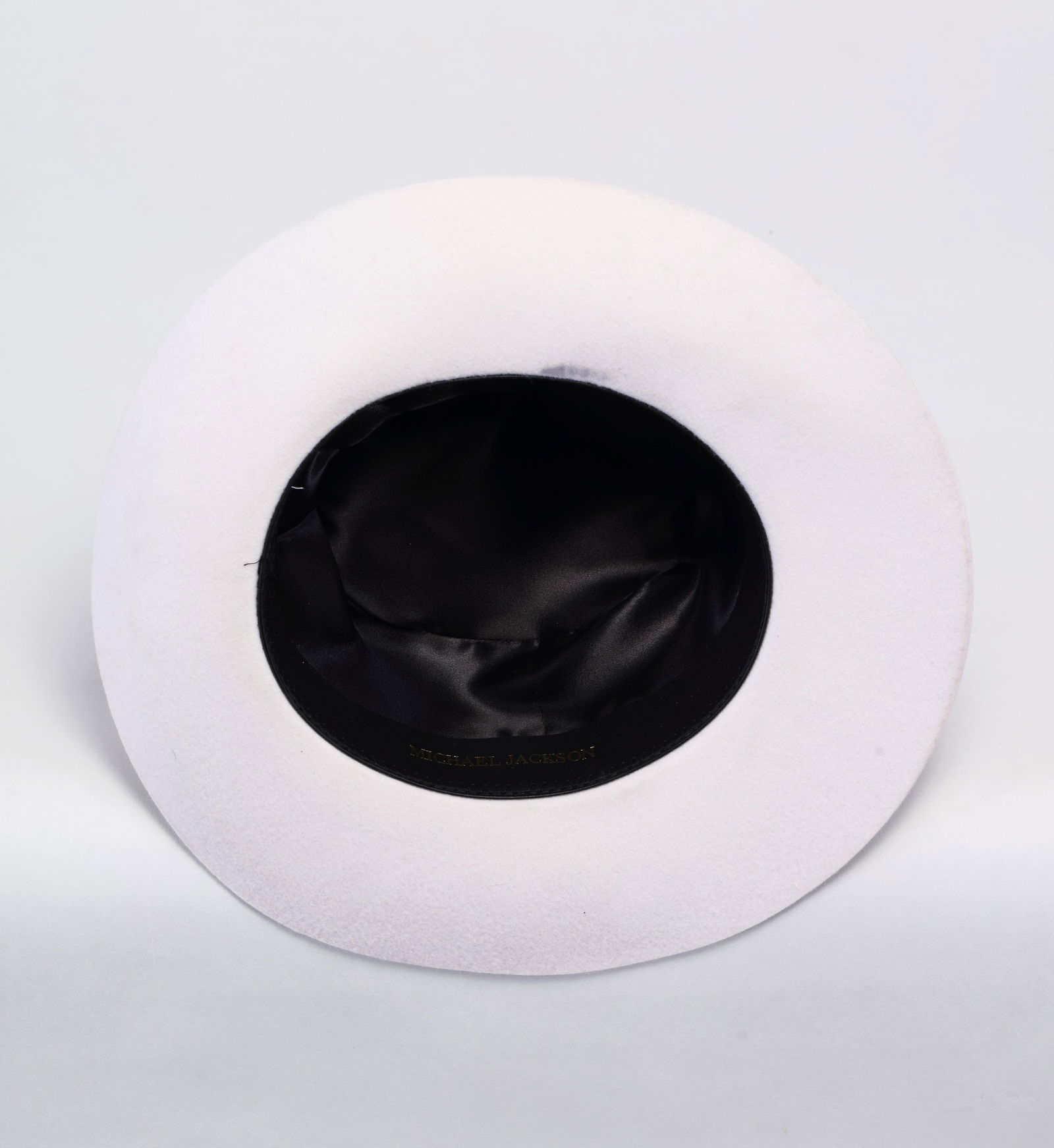 MICHAEL JACKSON HAND-SIGNED WHITE FEDORA HAT - 2