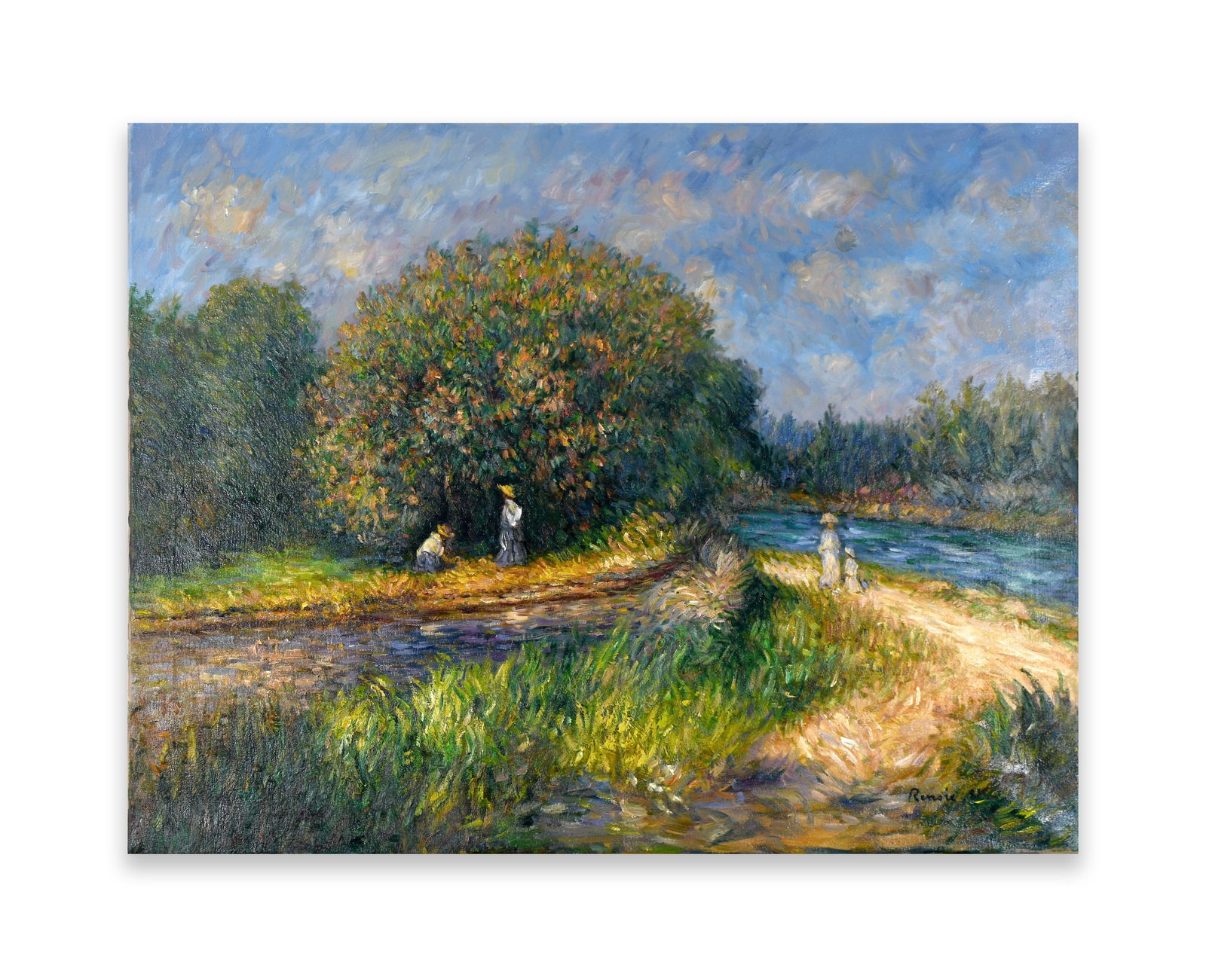 PIERRE-AUGUSTE RENOIR (1841-1919), ATTRIBUTED TO, OIL ON CANVAS: PIERRE-AUGUSTE RENOIR (1841-1919), ATTRIBUTED TO, OIL ON CANVASDimensions:Image size:71 × 91 cm. All measured values are approximate.Provenance and Authenticity:This item includes a certificate of