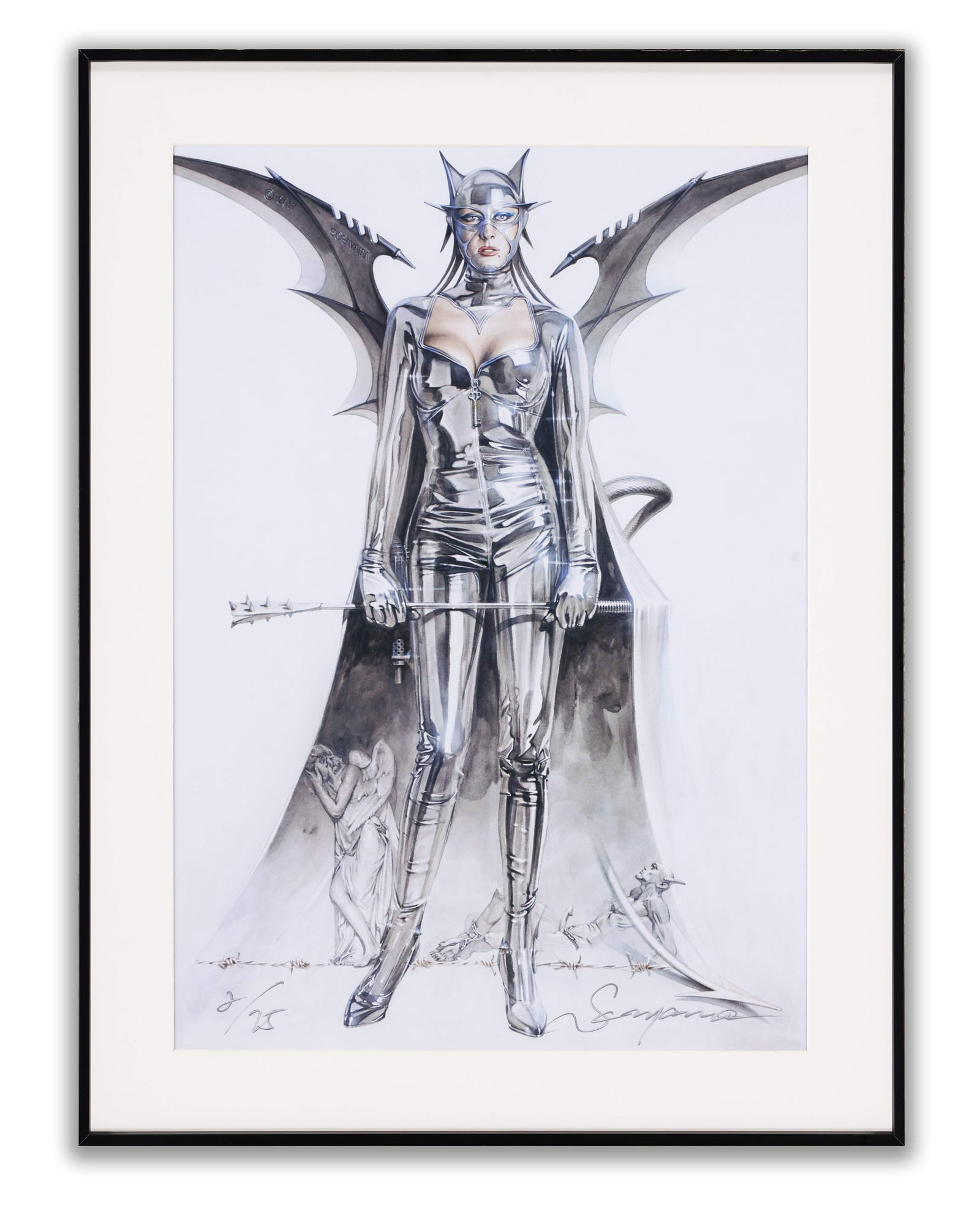 YOICHIRO KAWAGUCHI,ALLURING FACE,SCREENPRINT ON PAPER (1 of 2)