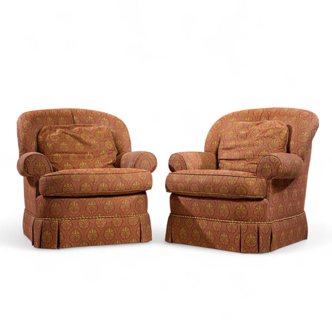 STICKLEY UPHOLSTERED LOUNGE CHAIRS - PAIR (1 of 1)
