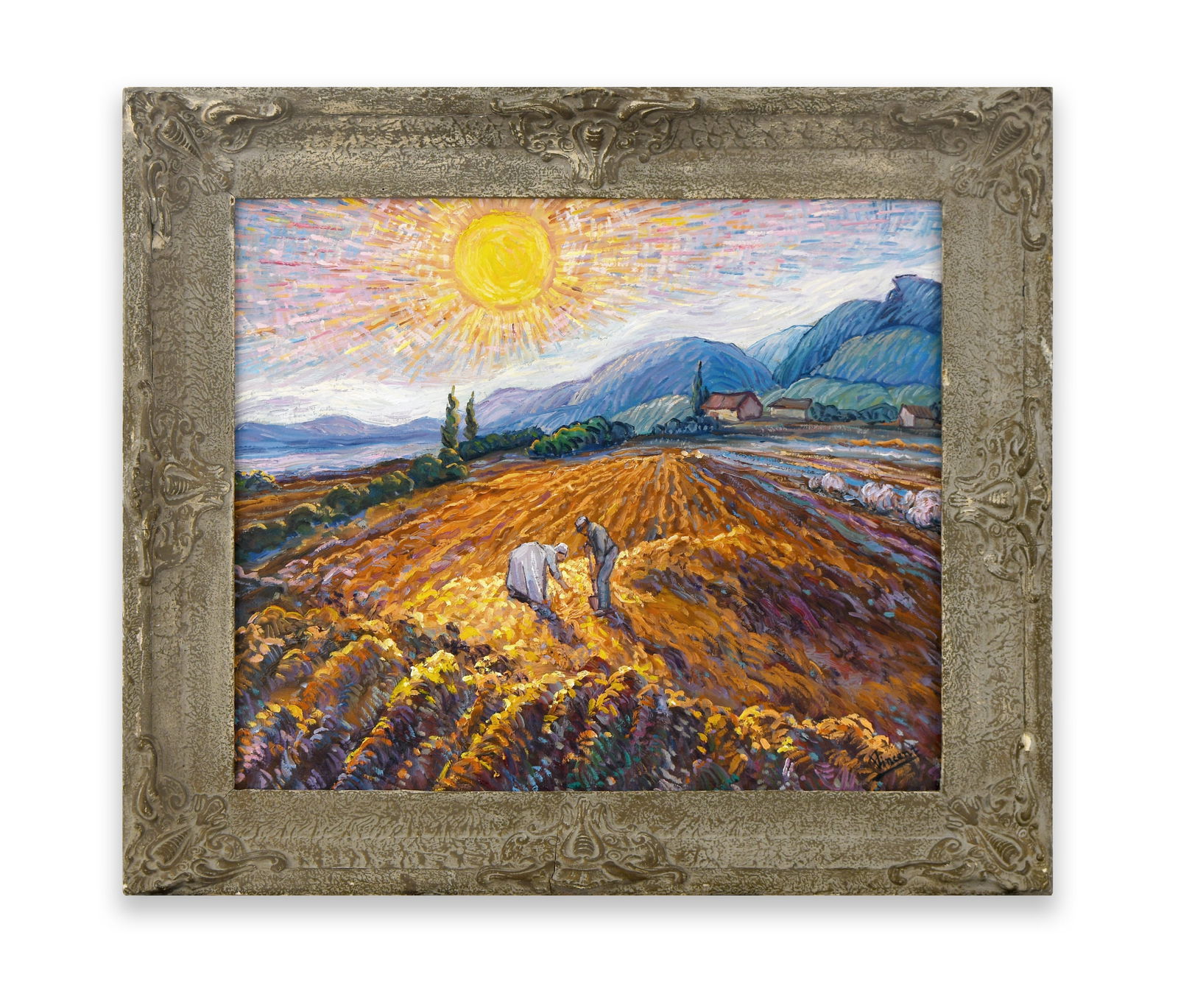 VINCENT VAN GOGH (1853-1890), ATTRIBUTED TO, OIL ON CANVAS: VINCENT VAN GOGH (1853-1890), ATTRIBUTED TO, OIL ON CANVASDimensions:Image size:55 × 74 cm.All measured values are approximate. Outer frame size:76 × 66.2 cm. All measured values are