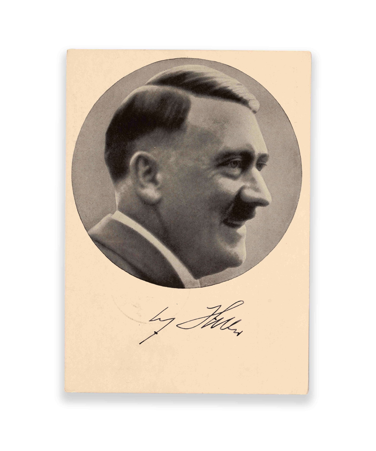 ADOLF HITLER - SIGNED PORTRAIT POSTCARD (MUNICH ISSUE, 1934) (1 of 2)