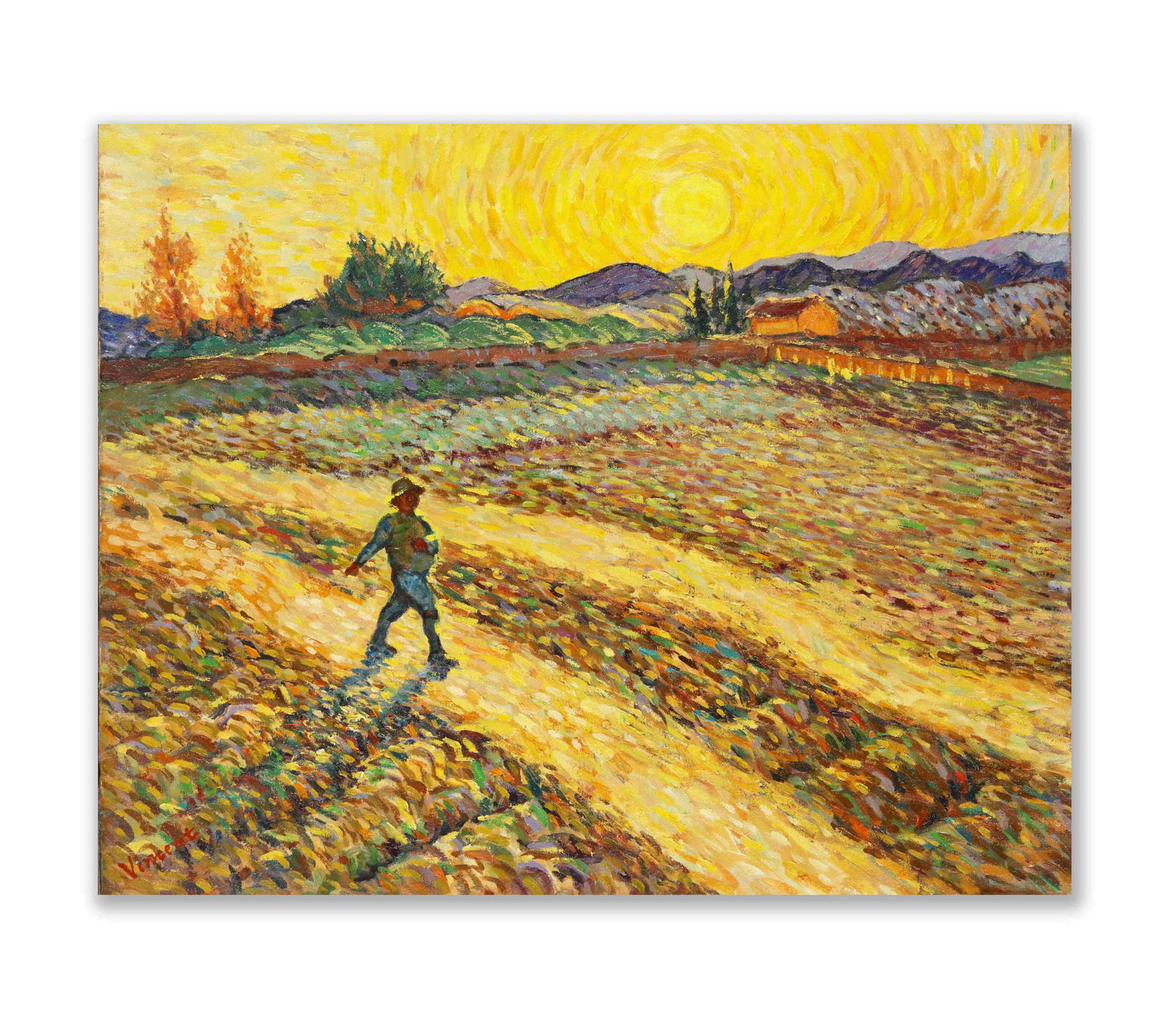 VINCENT VAN GOGH(1853-1890),ATTRIBUTED TO, OIL ON CANVAS: VINCENT VAN GOGH(1853-1890),ATTRIBUTED TO, OIL ON CANVASDimensions:Image size:65.1 x 81 cm. All measured values are approximate.Provenance and Authenticity:This item includes a certificate of