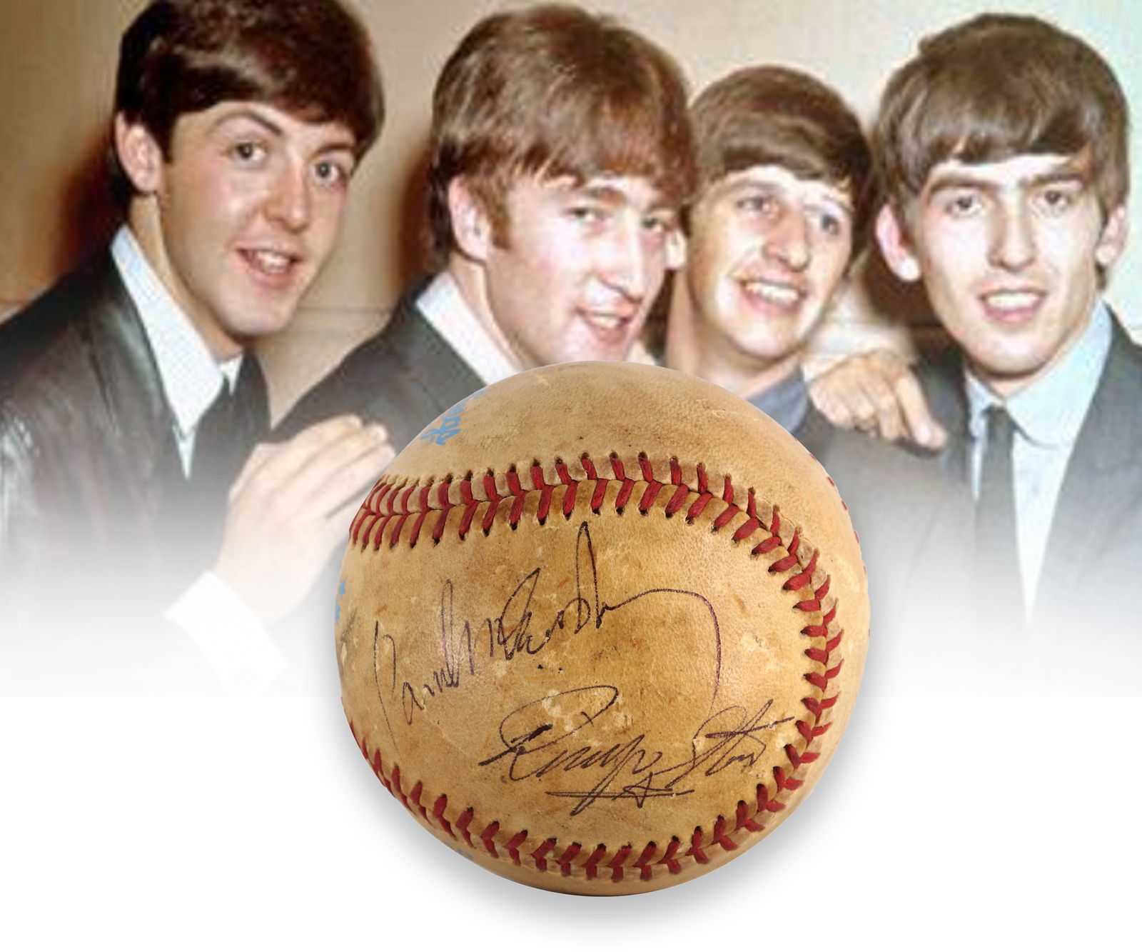 THE BEATLES - MULTI-SIGNED RAWLINGS OFFICIAL AMERICAN LEAGUE BASEBALL (LEE MACPHAIL PRESIDENCY,: THE BEATLES - MULTI-SIGNED RAWLINGS OFFICIAL AMERICAN LEAGUE BASEBALL (LEE MACPHAIL PRESIDENCY, 1974-1984)Provenance and Authenticity:This item includes a certificate of authenticity. His Collectible
