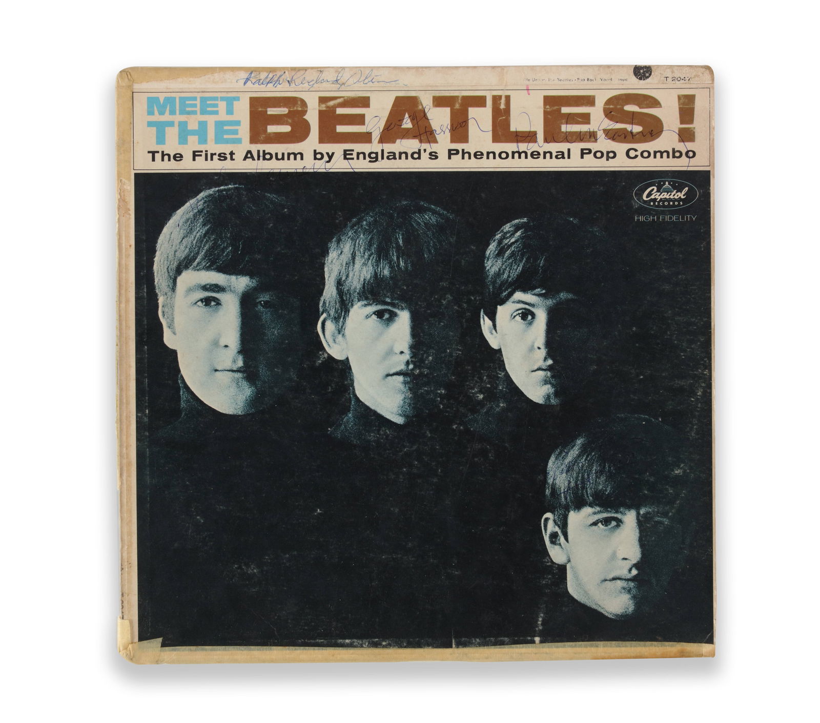 THE BEATLES - SIGNED COPY OF MEET THE BEATLES! (CAPITOL RECORDS, U.S. FIRST ALBUM ISSUE) (1 of 4)