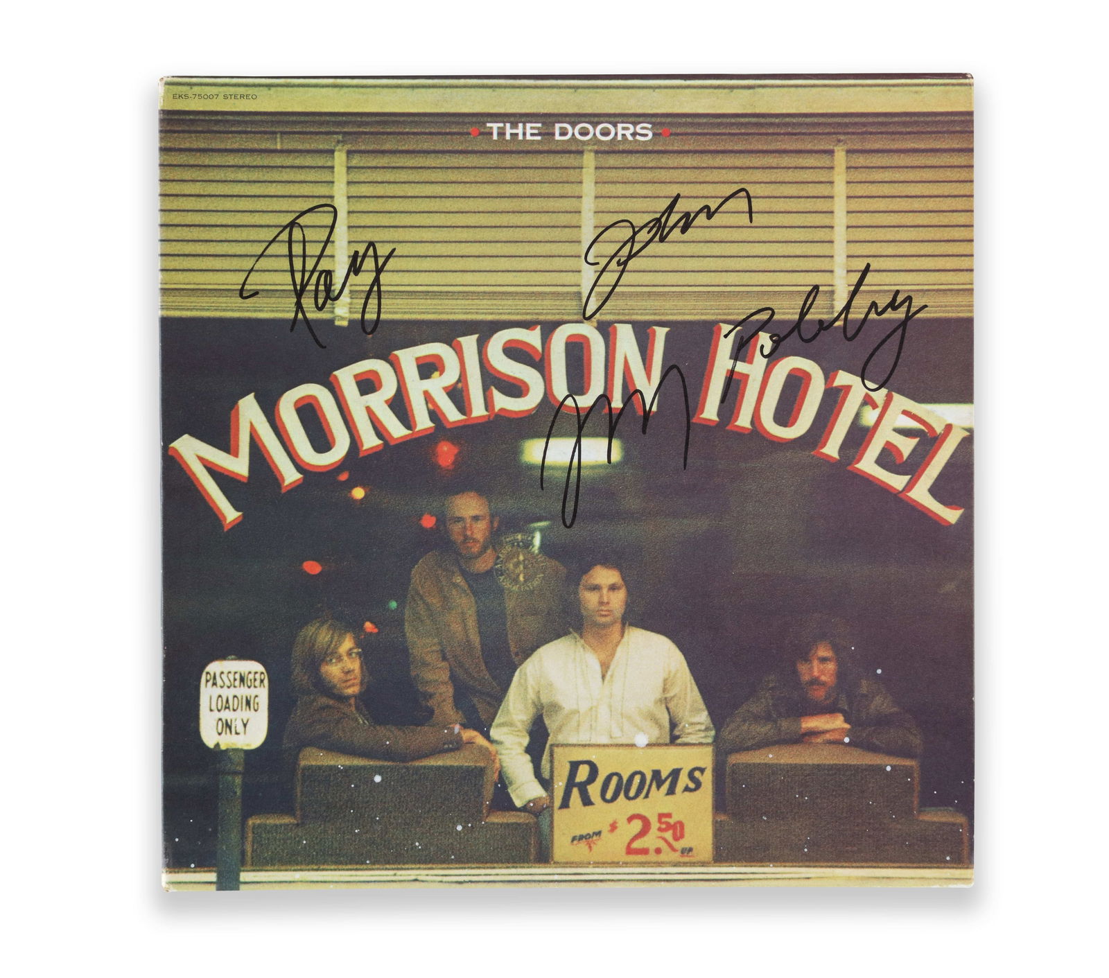 THE DOORS - SIGNED MORRISON HOTEL (ELEKTRA RECORDS, EKS-75007, STEREO) (1 of 6)