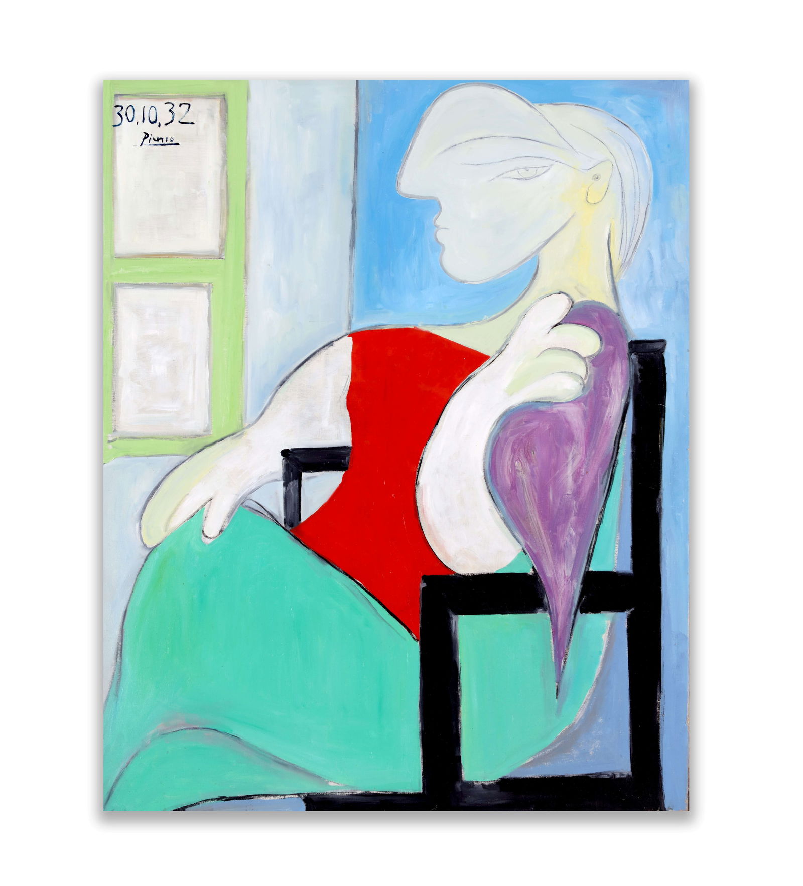 PABLO PICASSO (1881-1973), ATTRIBUTED TO, OIL ON CANVAS: PABLO PICASSO (1881-1973), ATTRIBUTED TO, OIL ON CANVAS Dimensions: Image size:91.2 x 73 cm. All measured values are approximate. Provenance and Authenticity: This item includes a certificate of authe