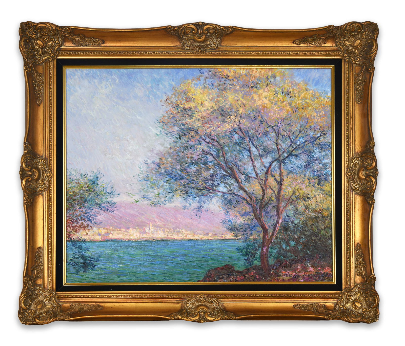 CLAUDE MONET (1840–1926), ATTRIBUTED TO, OIL ON CANVAS: CLAUDE MONET (1840–1926), ATTRIBUTED TO, OIL ON CANVAS Dimensions: Image size: 60.6 × 72.5 cm. All measured values are approximate. Outer frame size:80.7 × 92.6 cm. All measured values are approxi