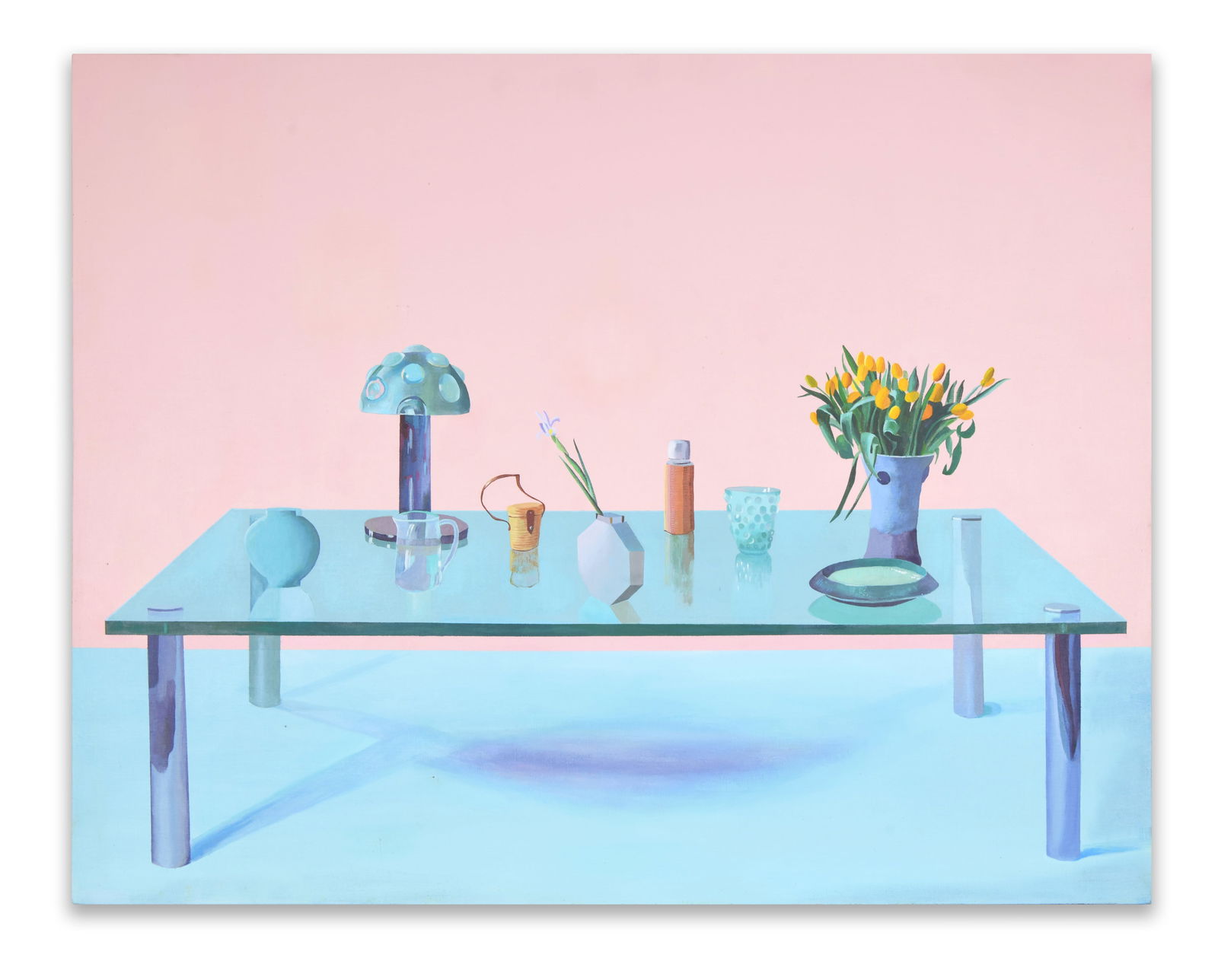 DAVID HOCKNEY (B. 1937), ATTRIBUTED TO, ACRYLIC ON CANVAS (1 of 3)