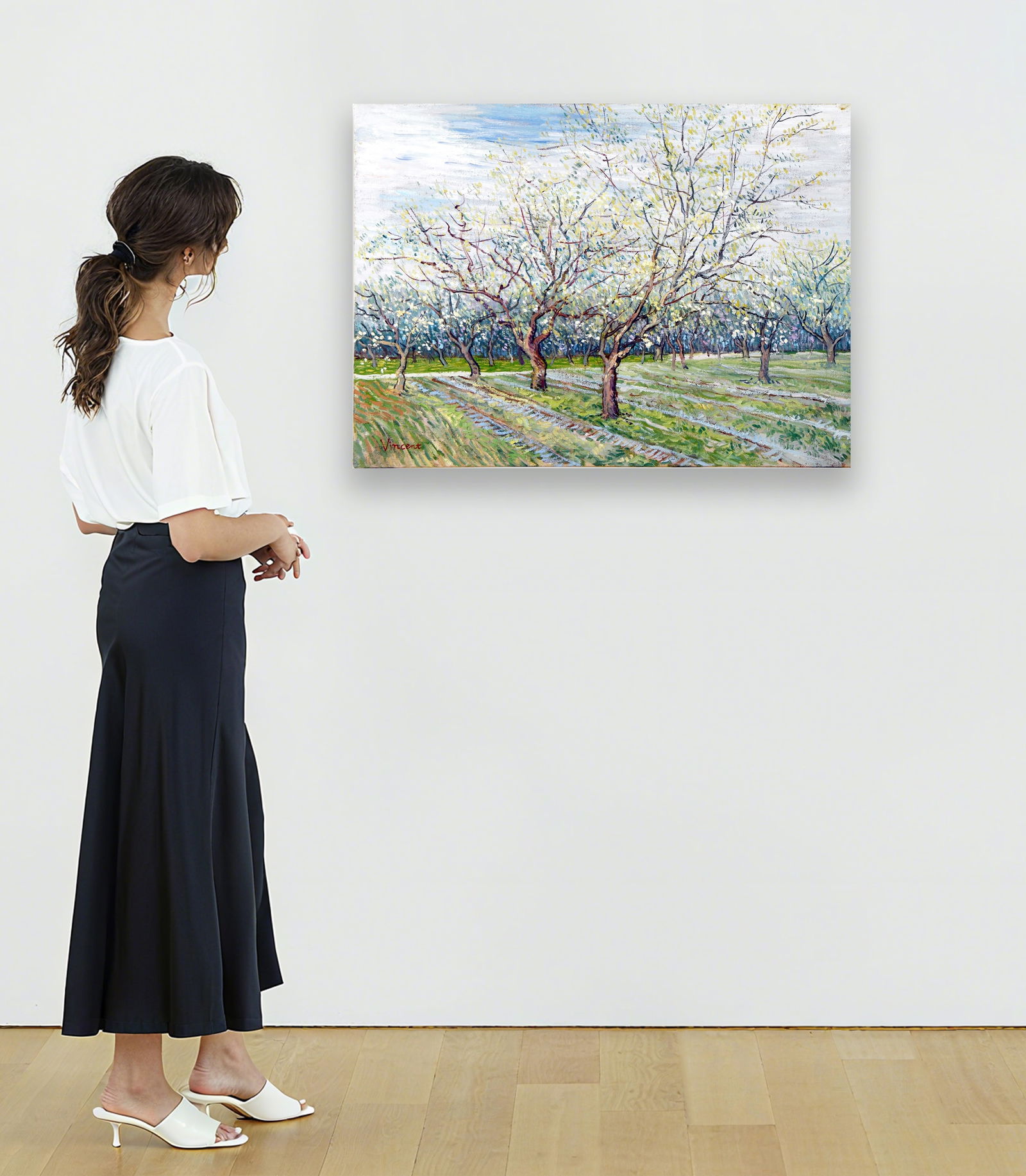 VINCENT VAN GOGH (1853–1890), ATTRIBUTED TO, OIL ON CANVAS: VINCENT VAN GOGH (1853–1890), ATTRIBUTED TO, OIL ON CANVAS Dimensions: Image size:55 × 74 cm. All measured values are approximate. Provenance and Authenticity: This item includes a certificate of a