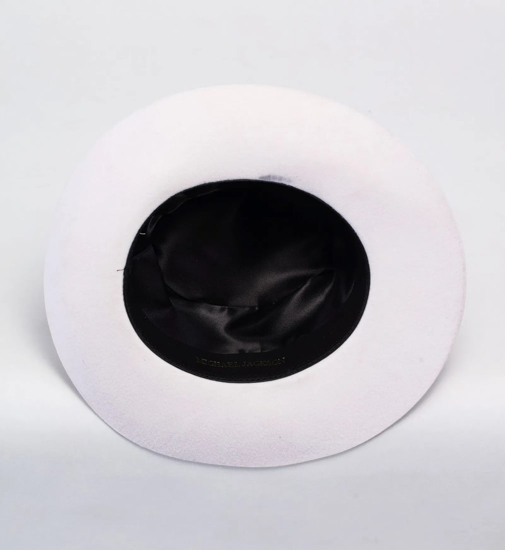 MICHAEL JACKSON HAND-SIGNED WHITE FEDORA HAT - 3