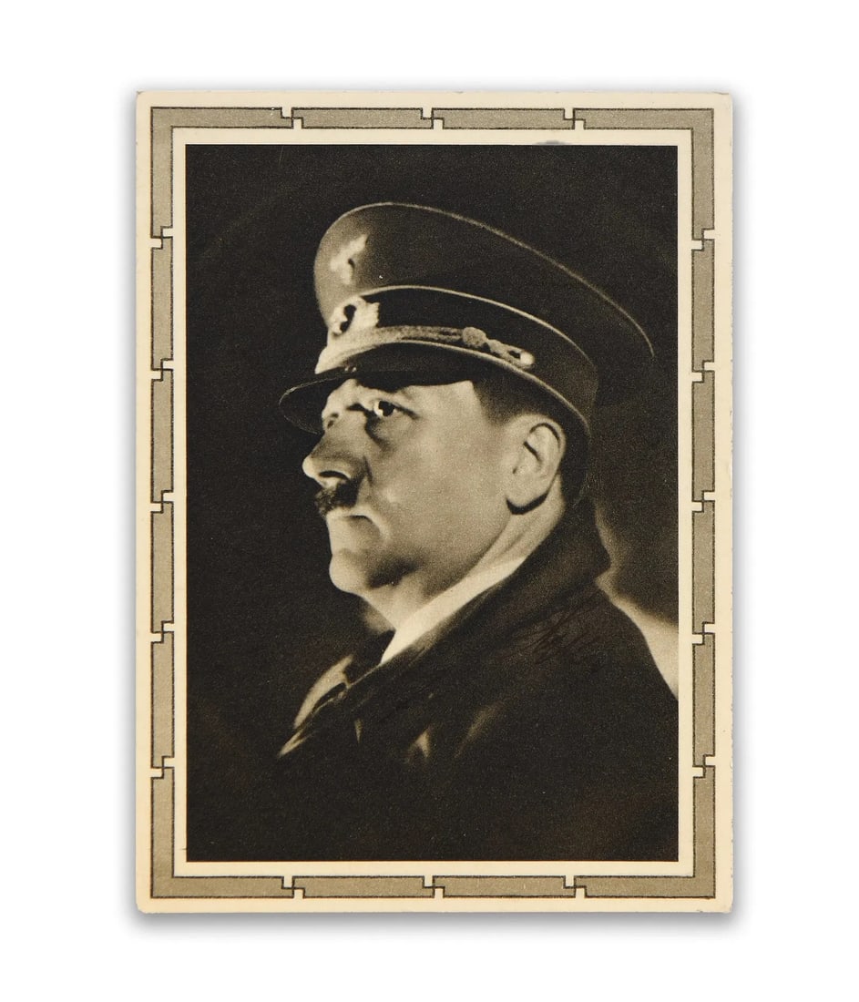 ADOLF HITLER, SIGNED PHOTOGRAPHIC POSTCARD (1 of 2)