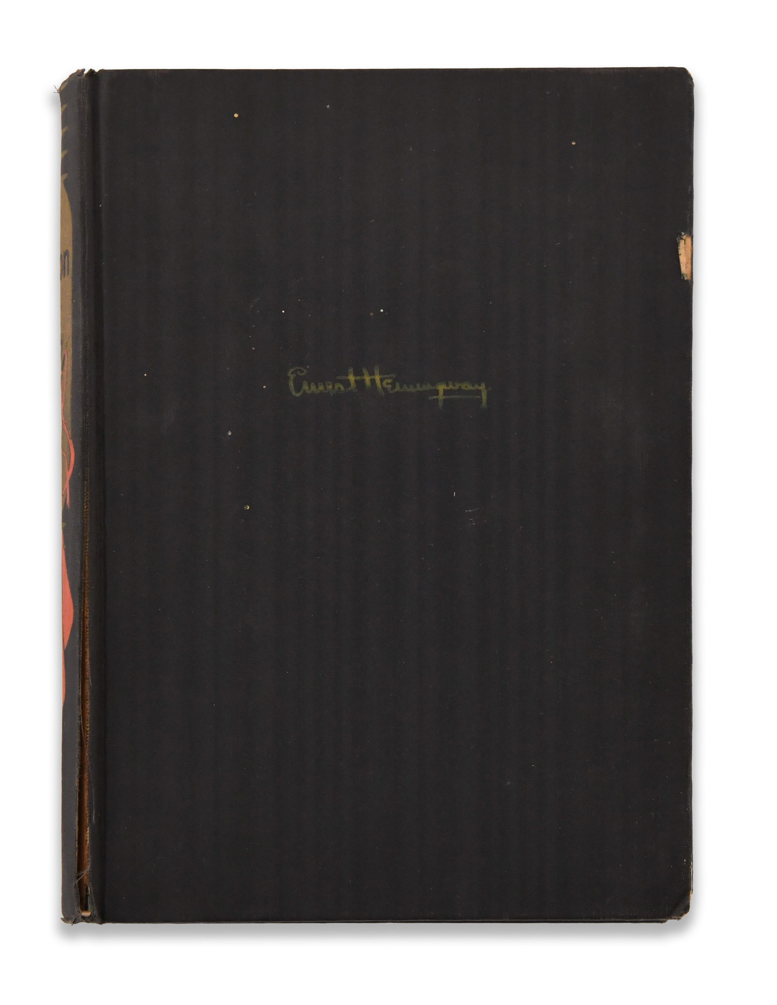 ERNEST HEMINGWAY - SIGNED DEATH IN THE AFTERNOON: ERNEST HEMINGWAY - SIGNED DEATH IN THE AFTERNOON Provenance and Authenticity: The lot is documented by the complete photographic record supplied for catalogue review, including views of the Death in t