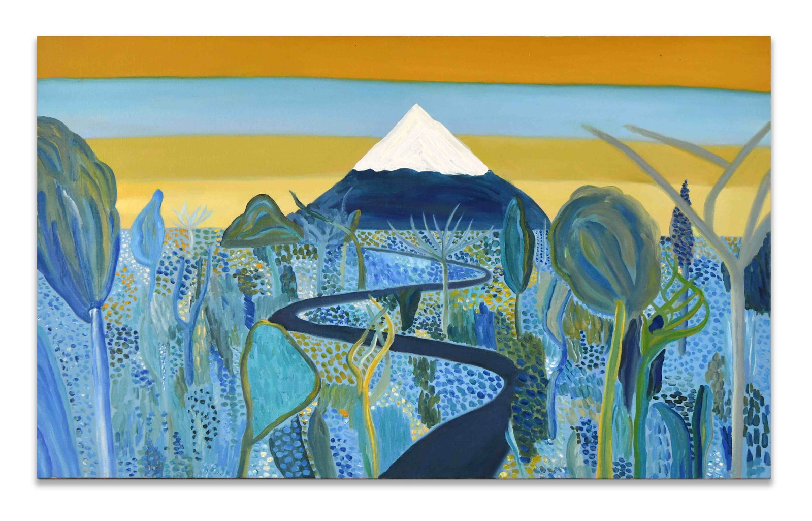 MATTHEW WONG (1984–2019), ACRYLIC ON CANVAS: MATTHEW WONG (1984–2019), ACRYLIC ON CANVAS Dimensions: Image size: 60.3×100.1 cm. All measured values are approximate. Provenance and Authenticity: The reverse bears the title Unknown Pleasures to