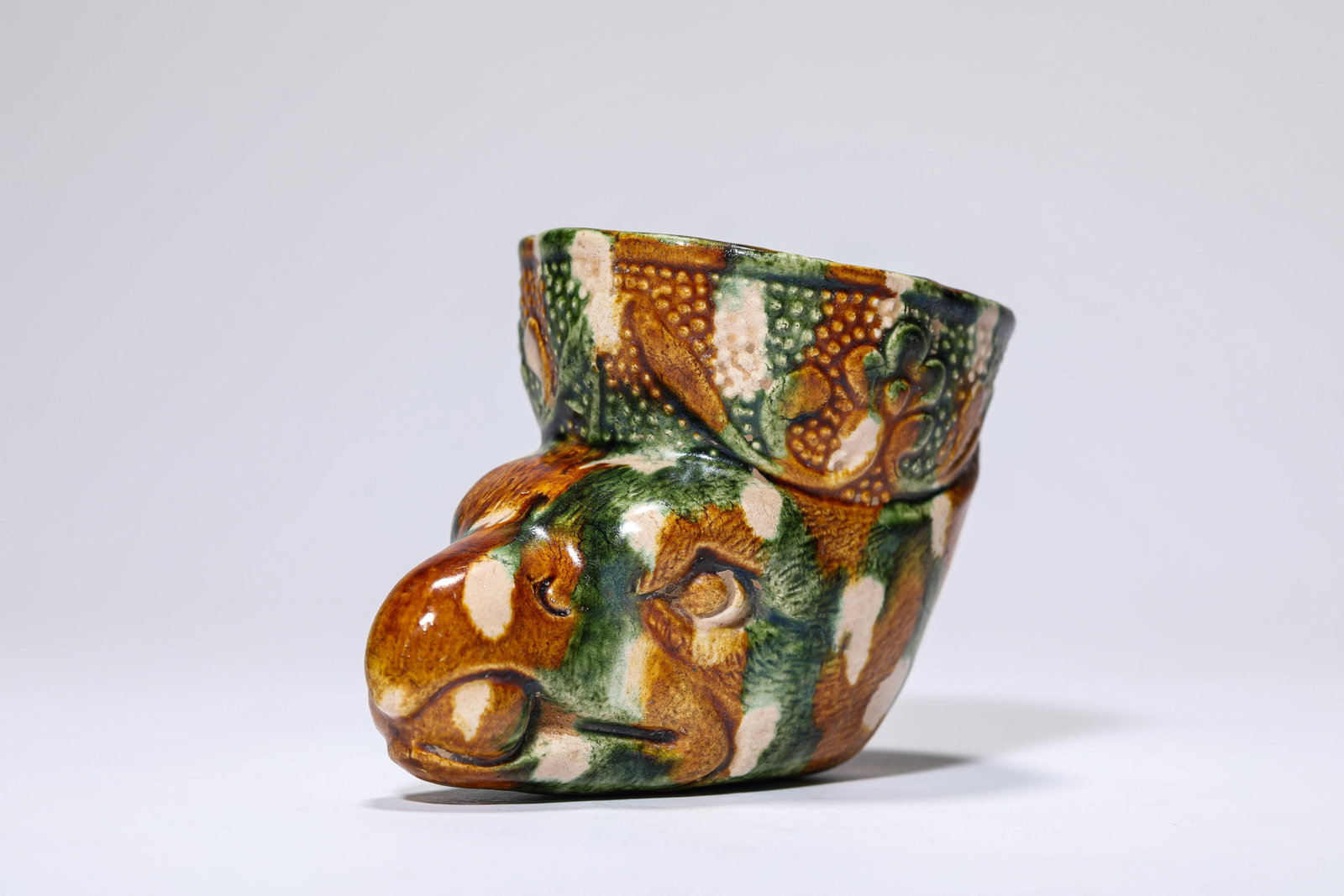 A SANCAI-GLAZED CUP - 4