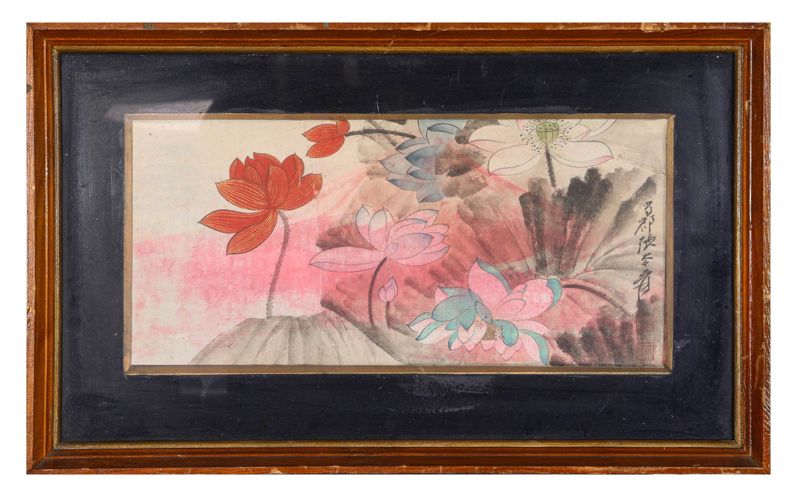 ZHANG DAQIAN (1899-1983), ATTRIBUTED TO, LOTUS (1 of 2)