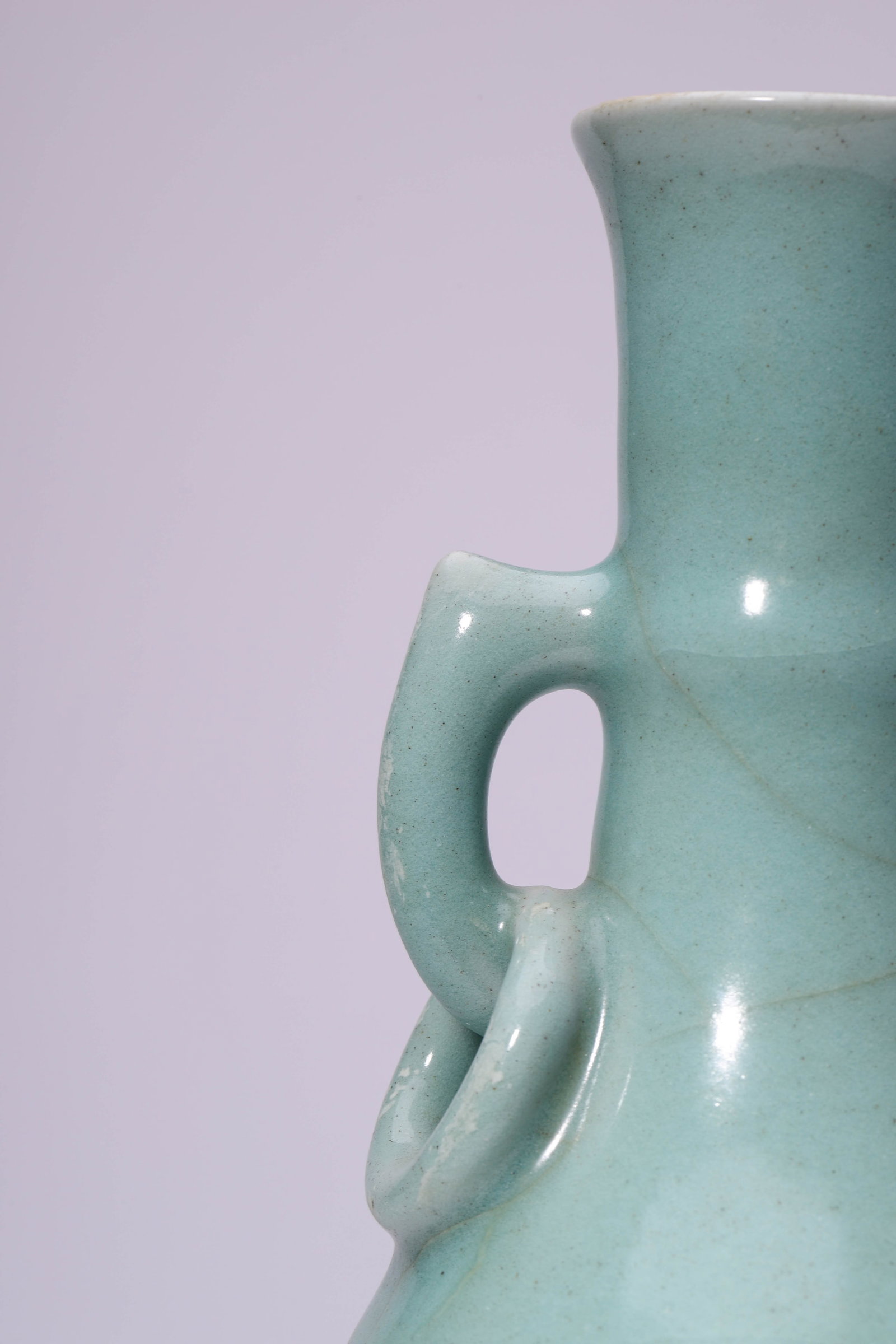 A LONGQUAN-TYPE 'DOUBLE RING HANDLES' VASE - 2
