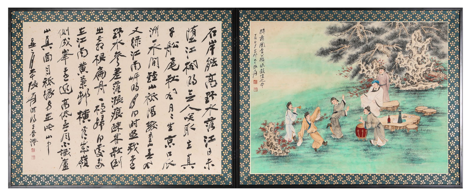 ZHANG DAQIAN (1899-1983), ATTRIBUTED TO, DRUNKEN DANCE: ZHANG DAQIAN (1899-1983), ATTRIBUTED TO, DRUNKEN DANCE Dimensions: Width: 61.0 cm (24.02 in) x Height: 188.0 cm (74.02 in). All measurements are approximate.