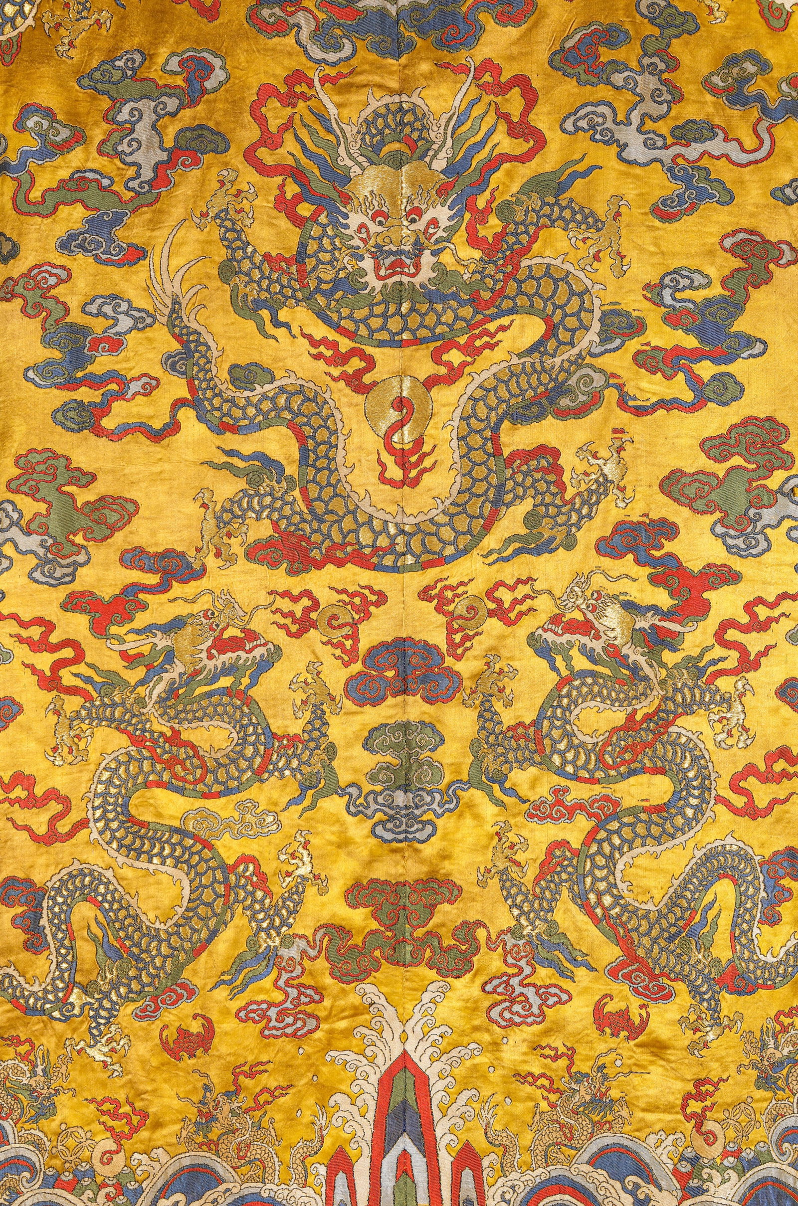 A BROCADE 'DRAGON' ROBE - 10