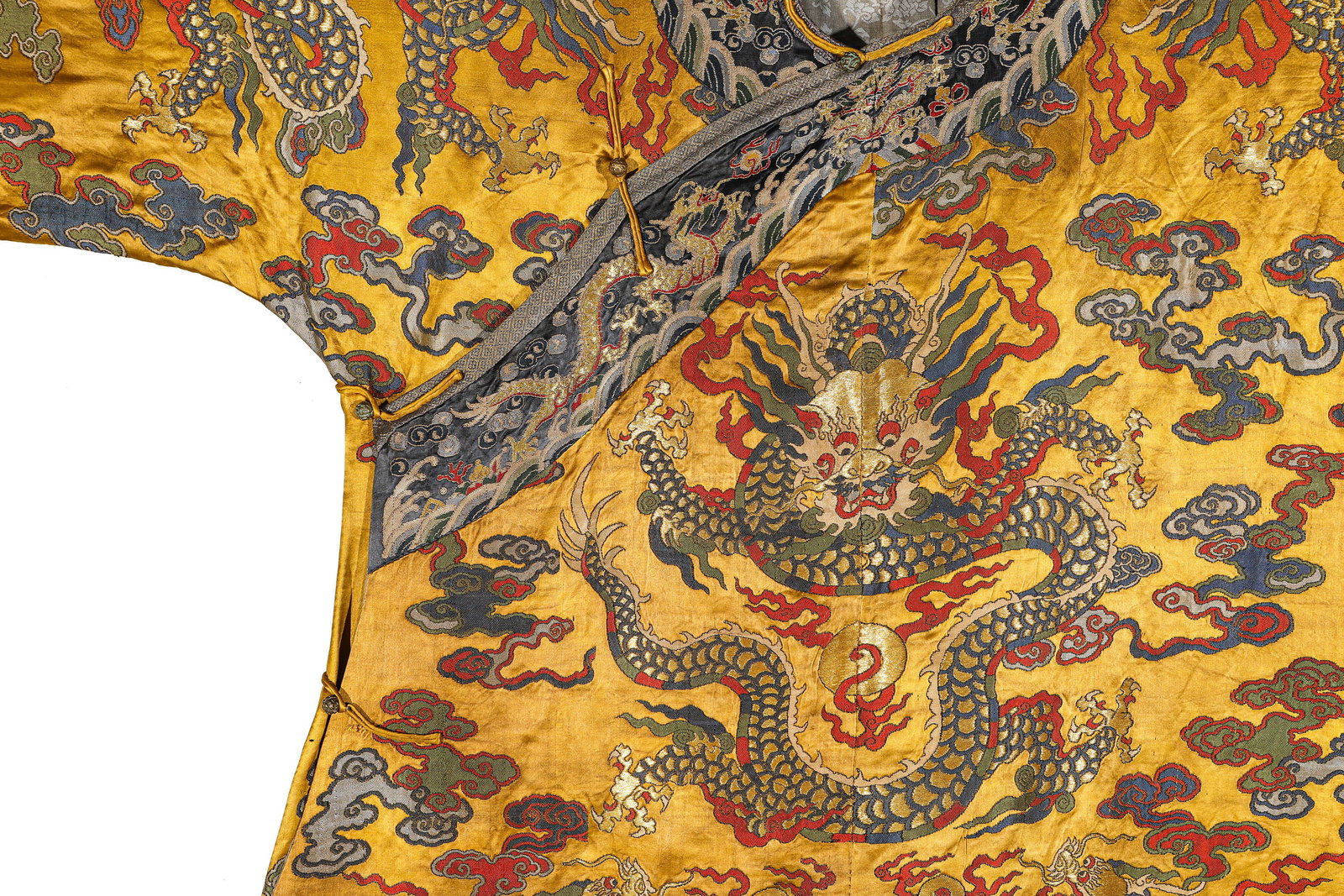 A BROCADE 'DRAGON' ROBE - 2