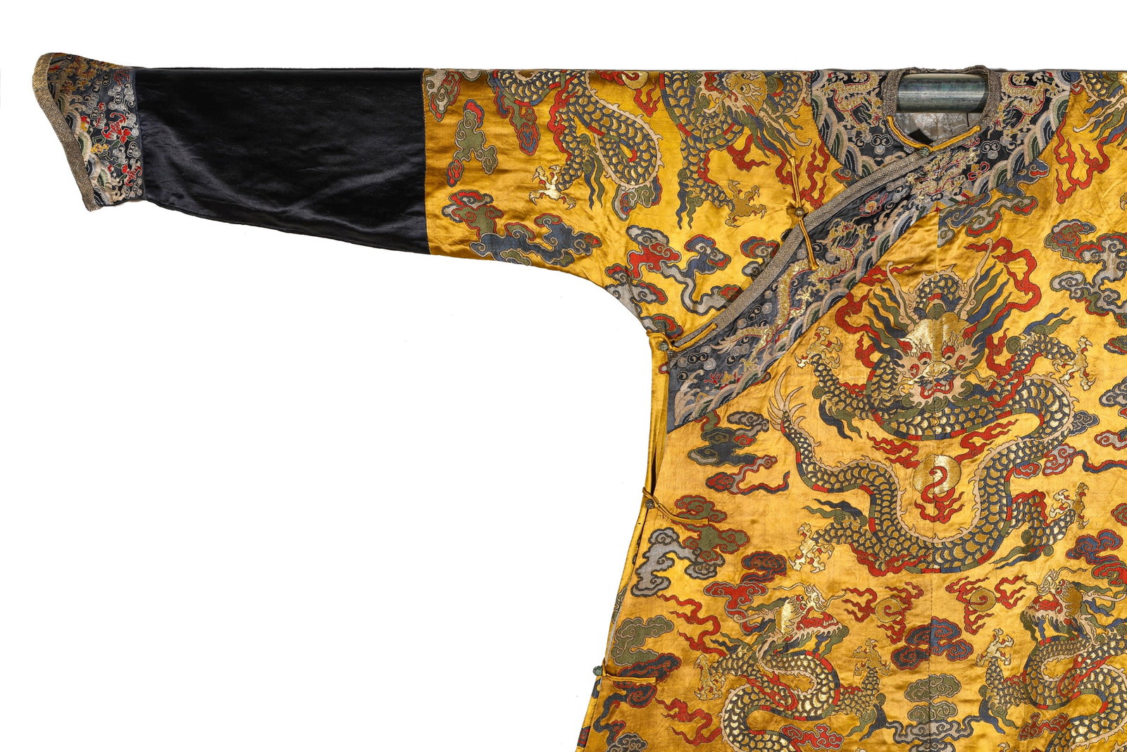 A BROCADE 'DRAGON' ROBE - 3
