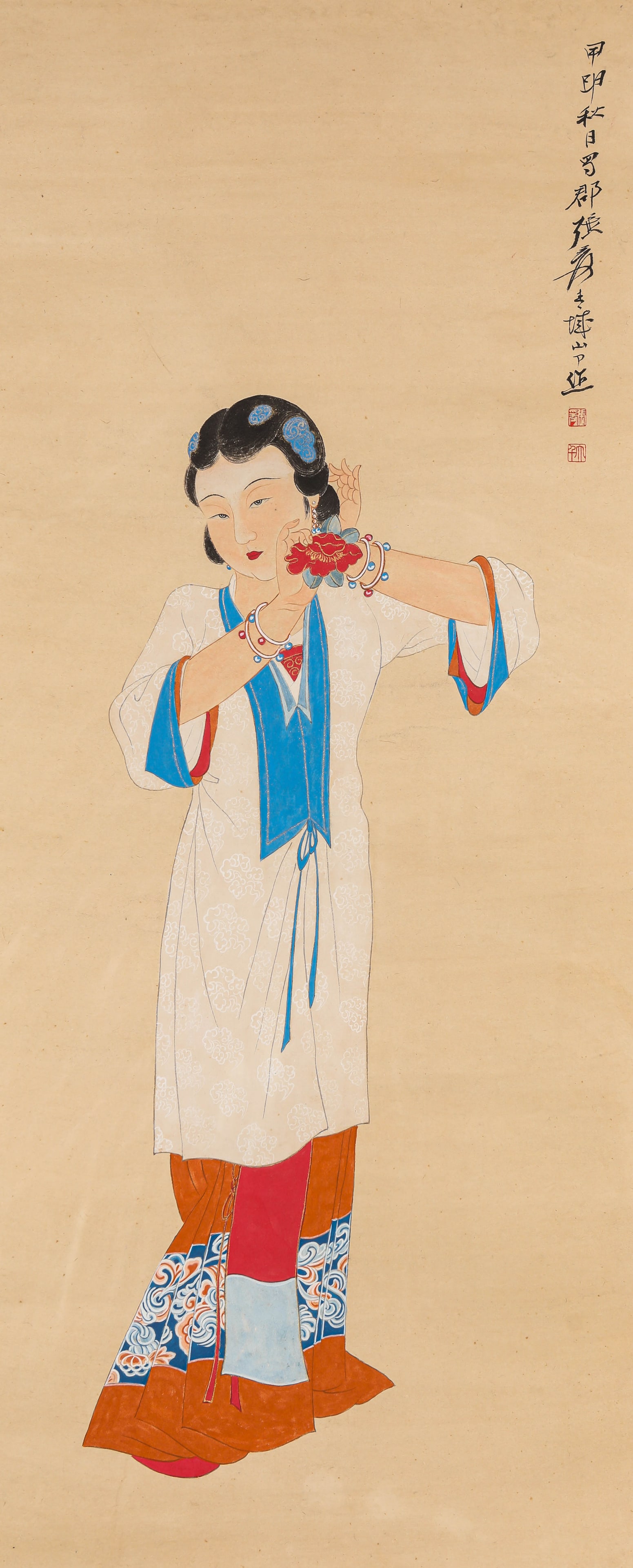 ZHANG DAQIAN (1899-1983), ATTRIBUTED TO, FIGURES (1 of 4)
