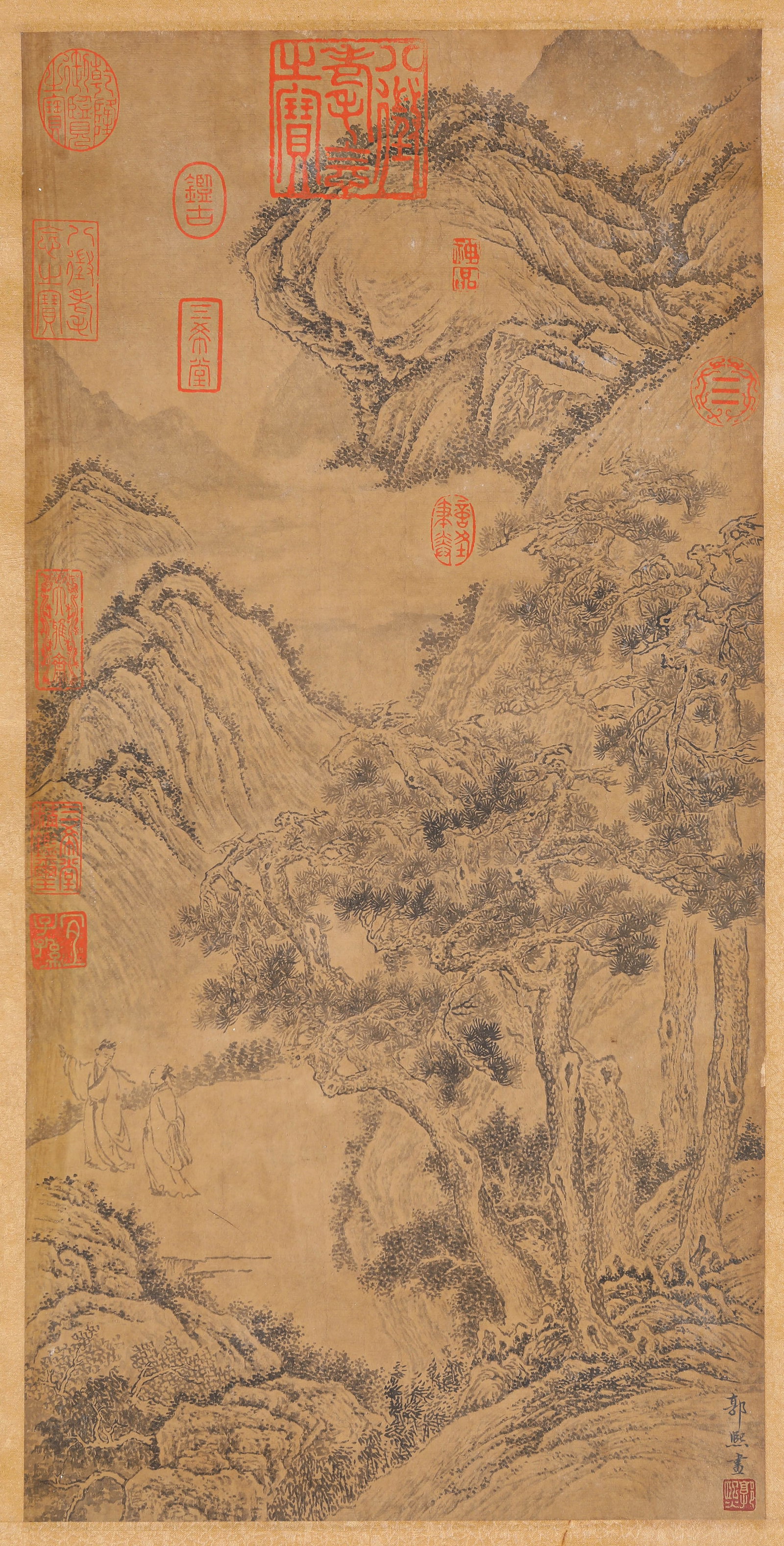 GUO XI (1020-1090), ATTRIBUTED TO, LANDSCAPE WITH FIGURES (1 of 6)
