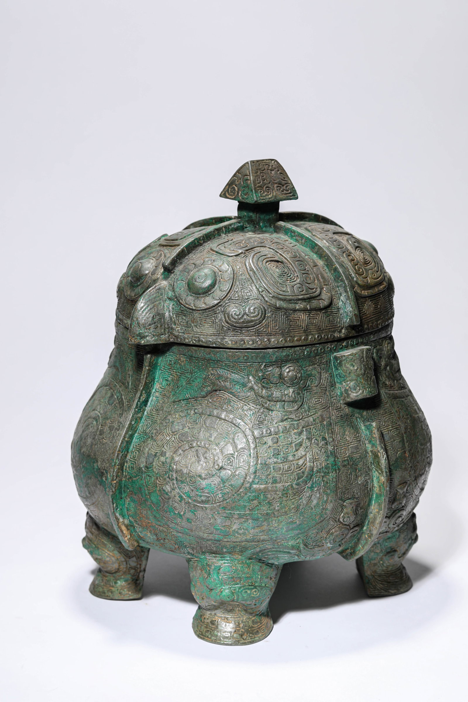 A BRONZE 'OWL-FORM' YOU - 4