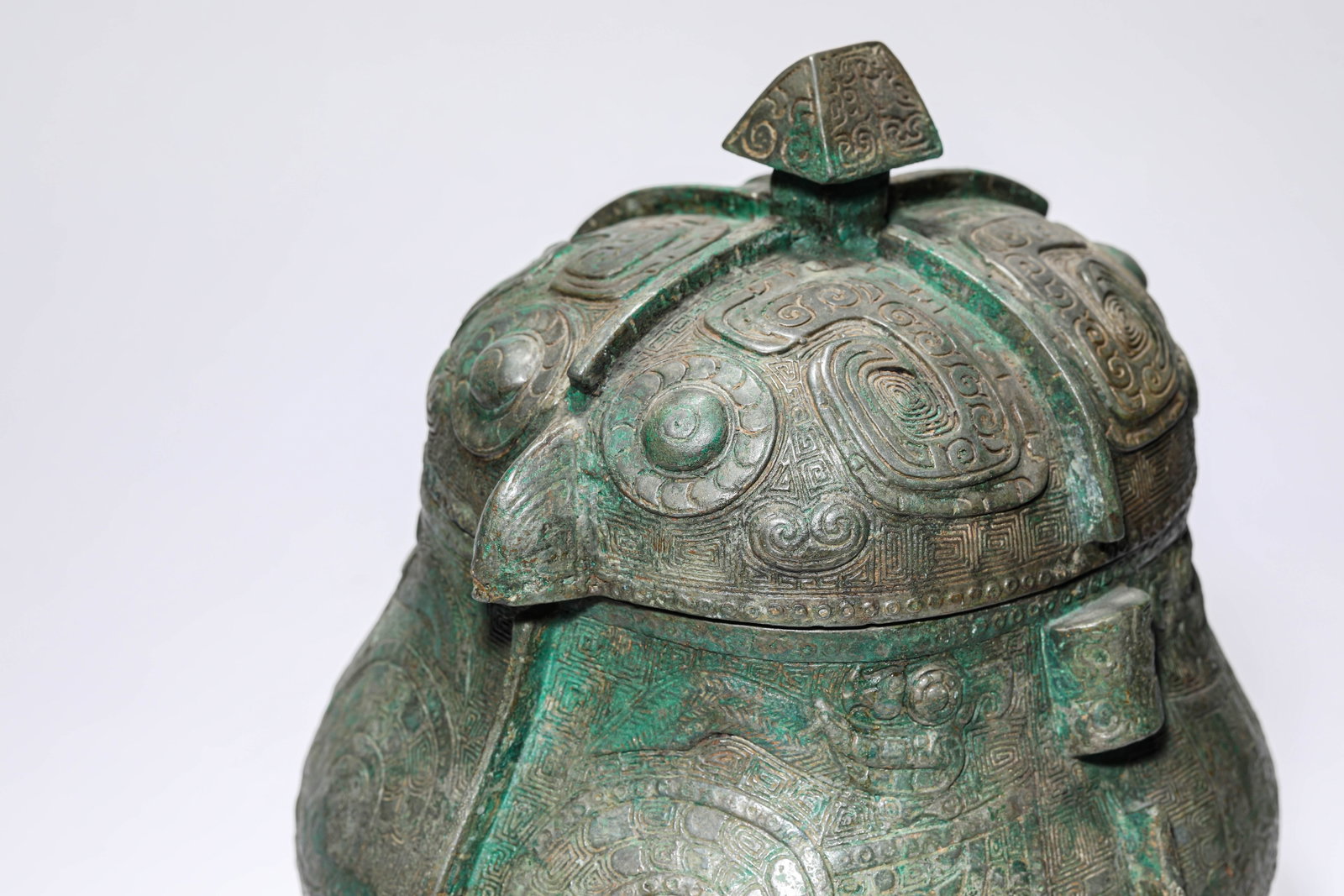 A BRONZE 'OWL-FORM' YOU - 5