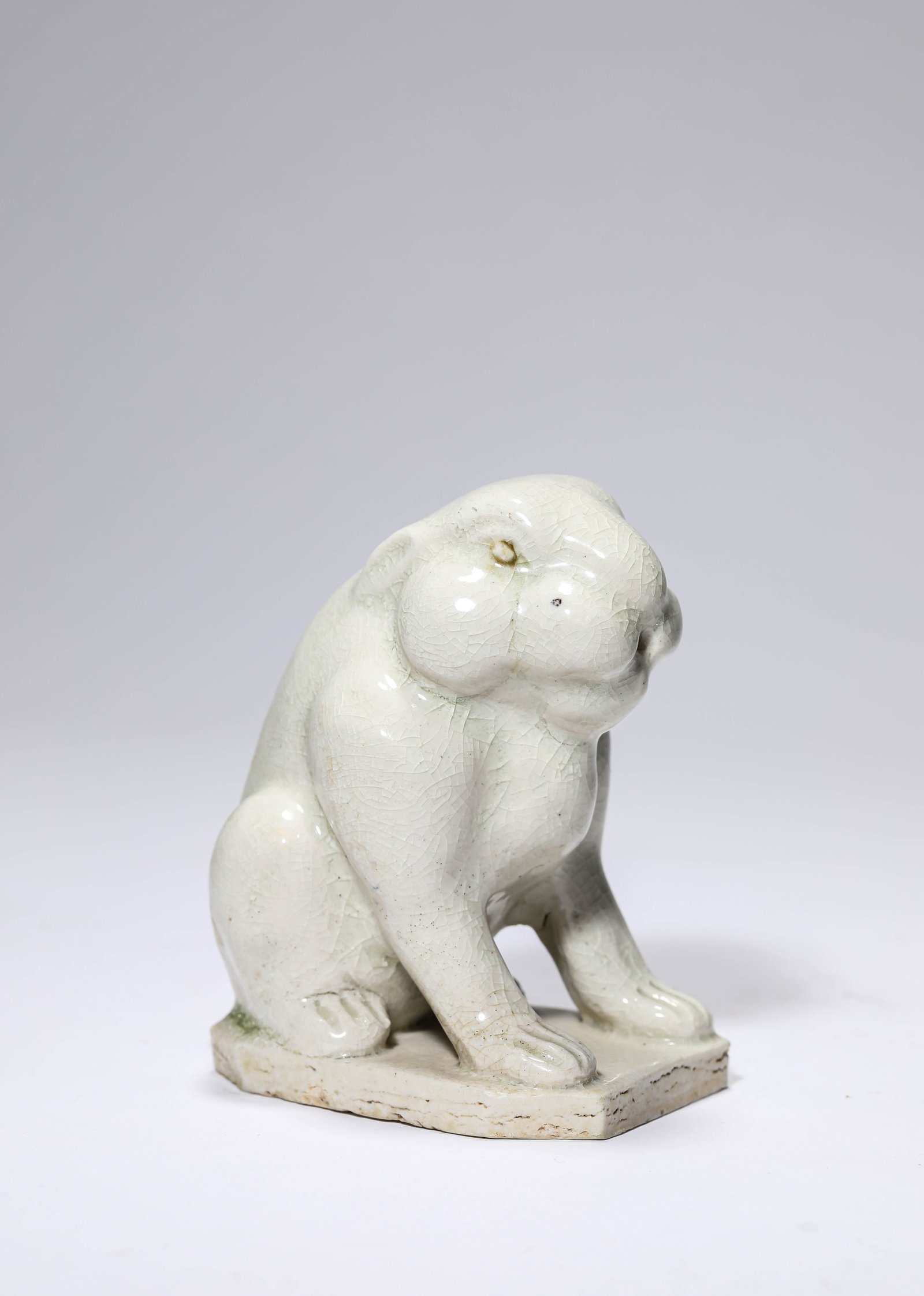 A WHITE PORCELAIN RABBIT - 2