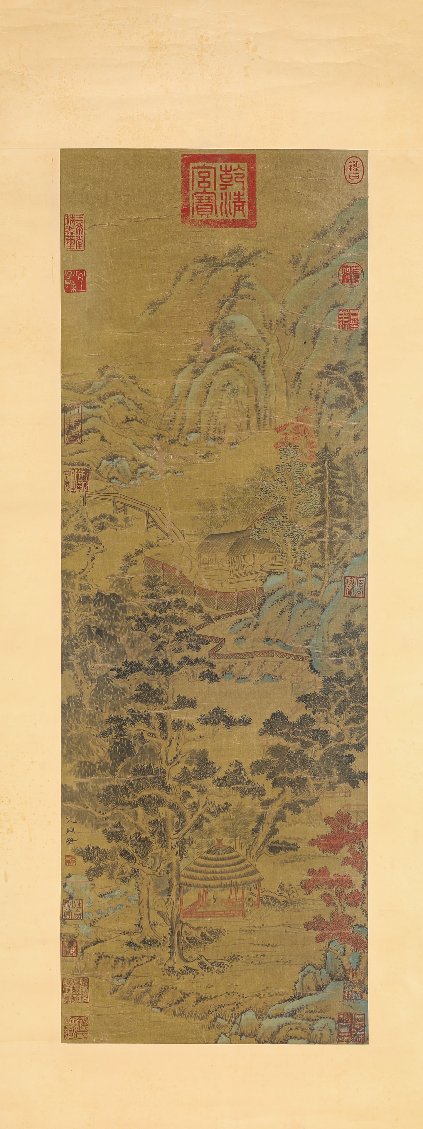 WEN TONG (1018-1079), ATTRIBUTED TO, LANDSCAPE: WEN TONG (1018-1079), ATTRIBUTED TO, LANDSCAPE Dimensions: Width: 33.5 cm (13.19 in) x Height: 98.0 cm (38.58 in). All measurements are approximate.