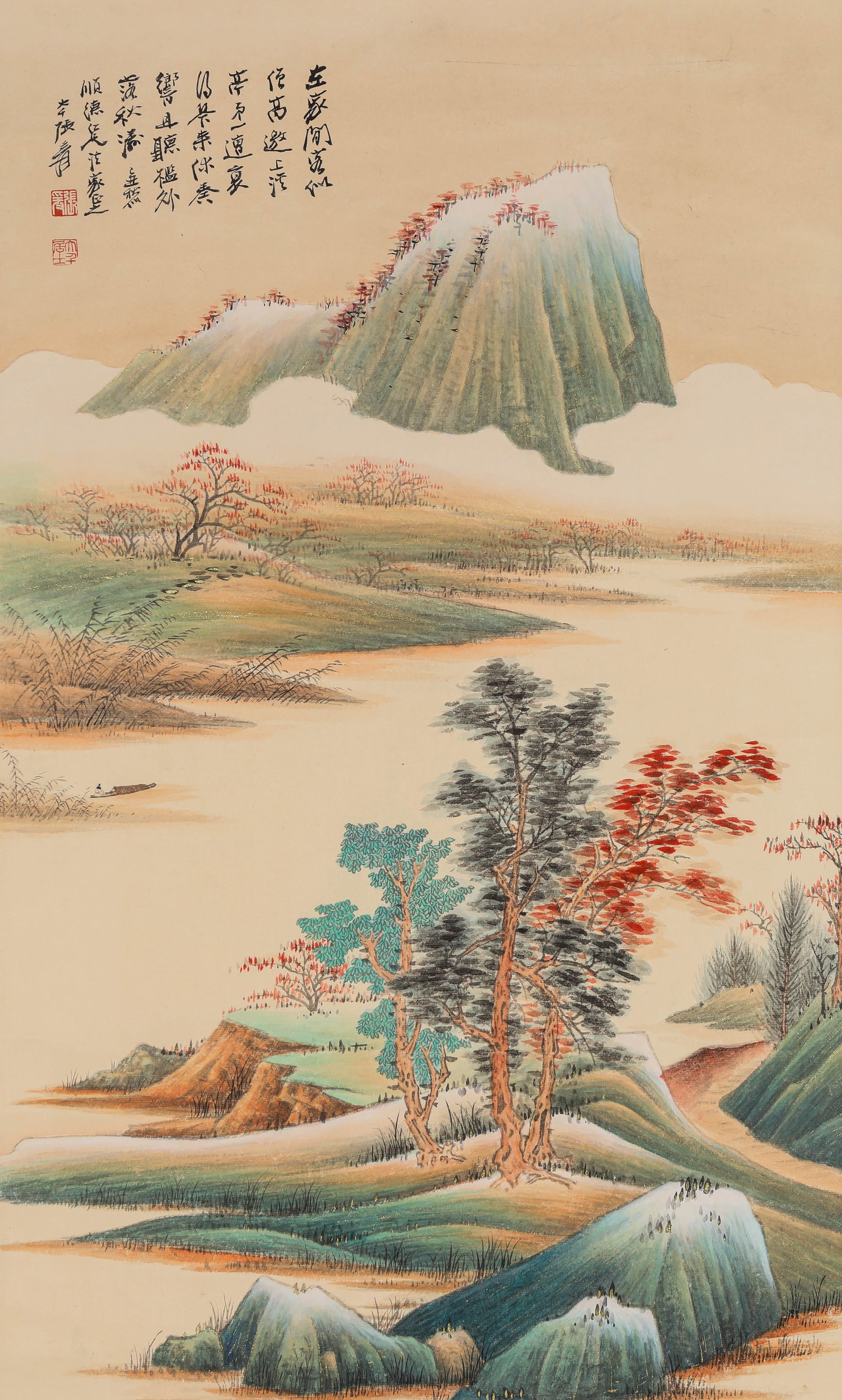 ZHANG DAQIAN (1899-1983), ATTRIBUTED TO, LANDSCAPE (1 of 5)