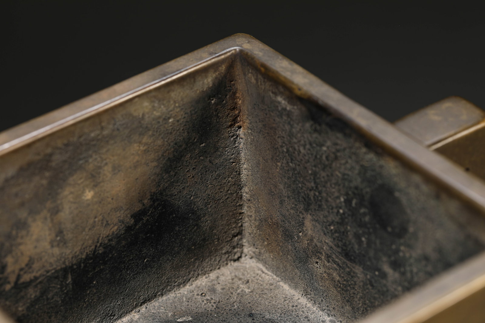 A BRONZE 'TROUGH-FORM' CENSER - 4