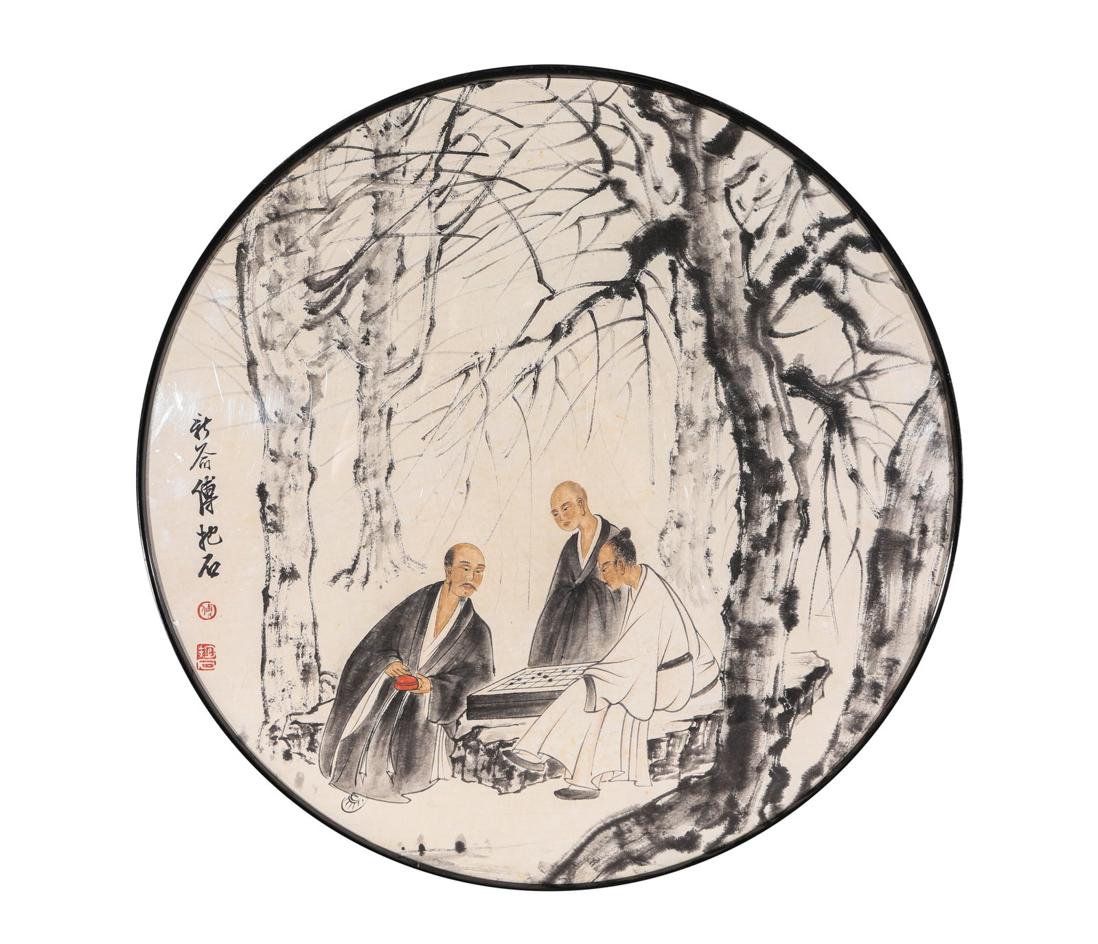 FU BAOSHI (1904-1965), ATTRIBUTED TO, PLAYING WEIQI (1 of 2)