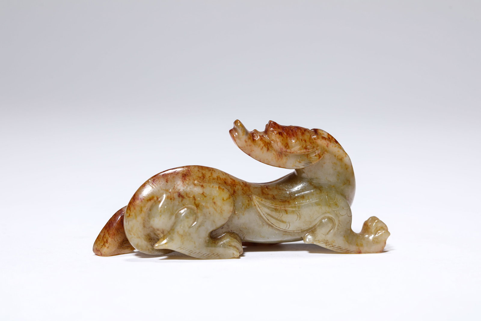 A JADE 'AUSPICIOUS BEAST' - 3