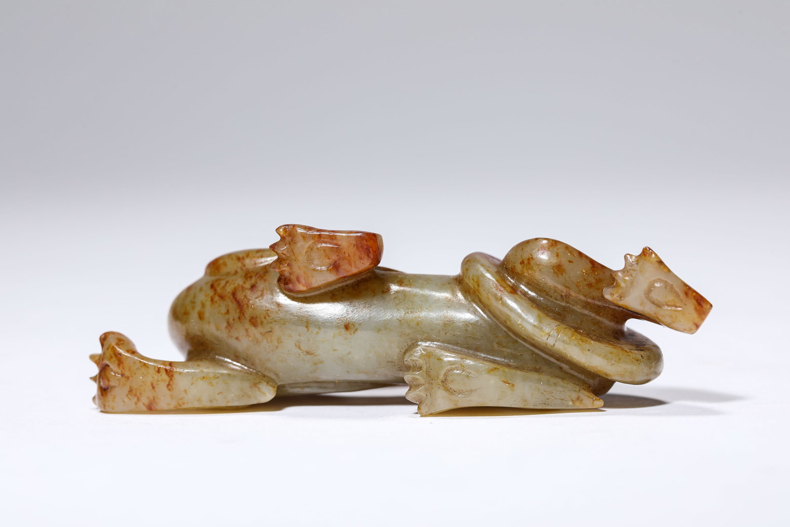 A JADE 'AUSPICIOUS BEAST' - 5