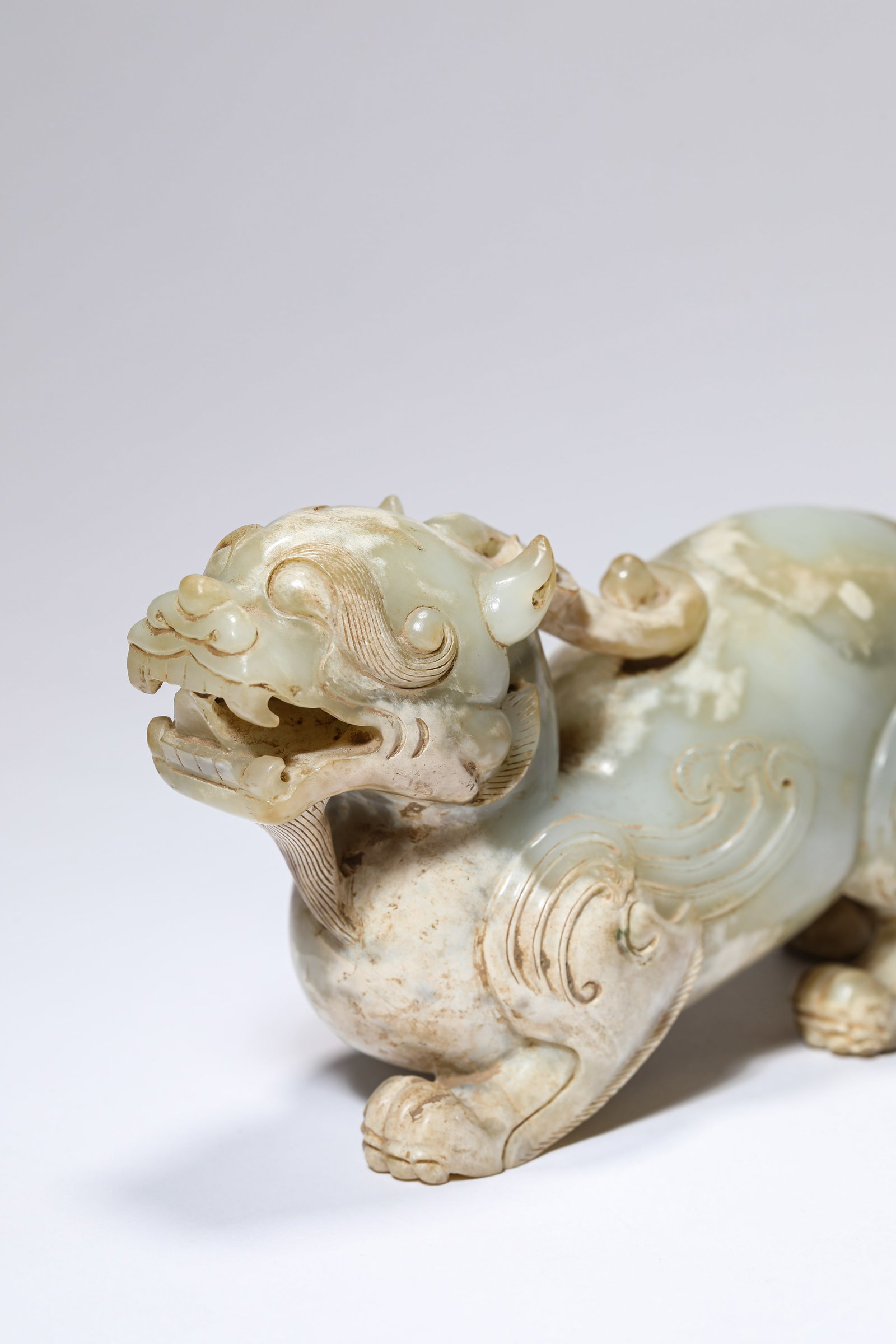 A JADE 'AUSPICIOUS BEAST' - 4