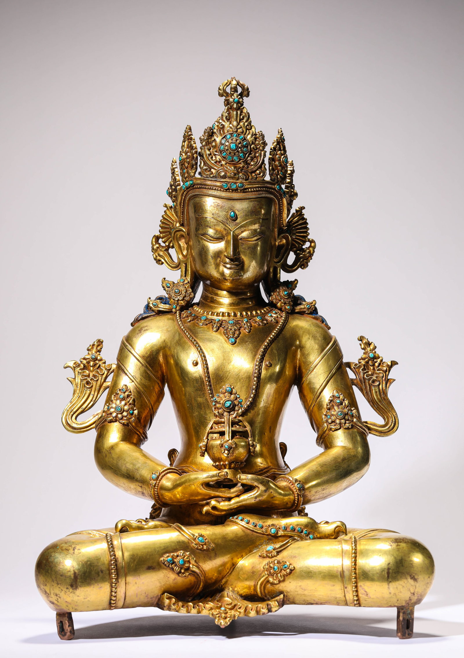A 'MALLA-STYLE' FIGURE OF AMITAYUS (1 of 7)