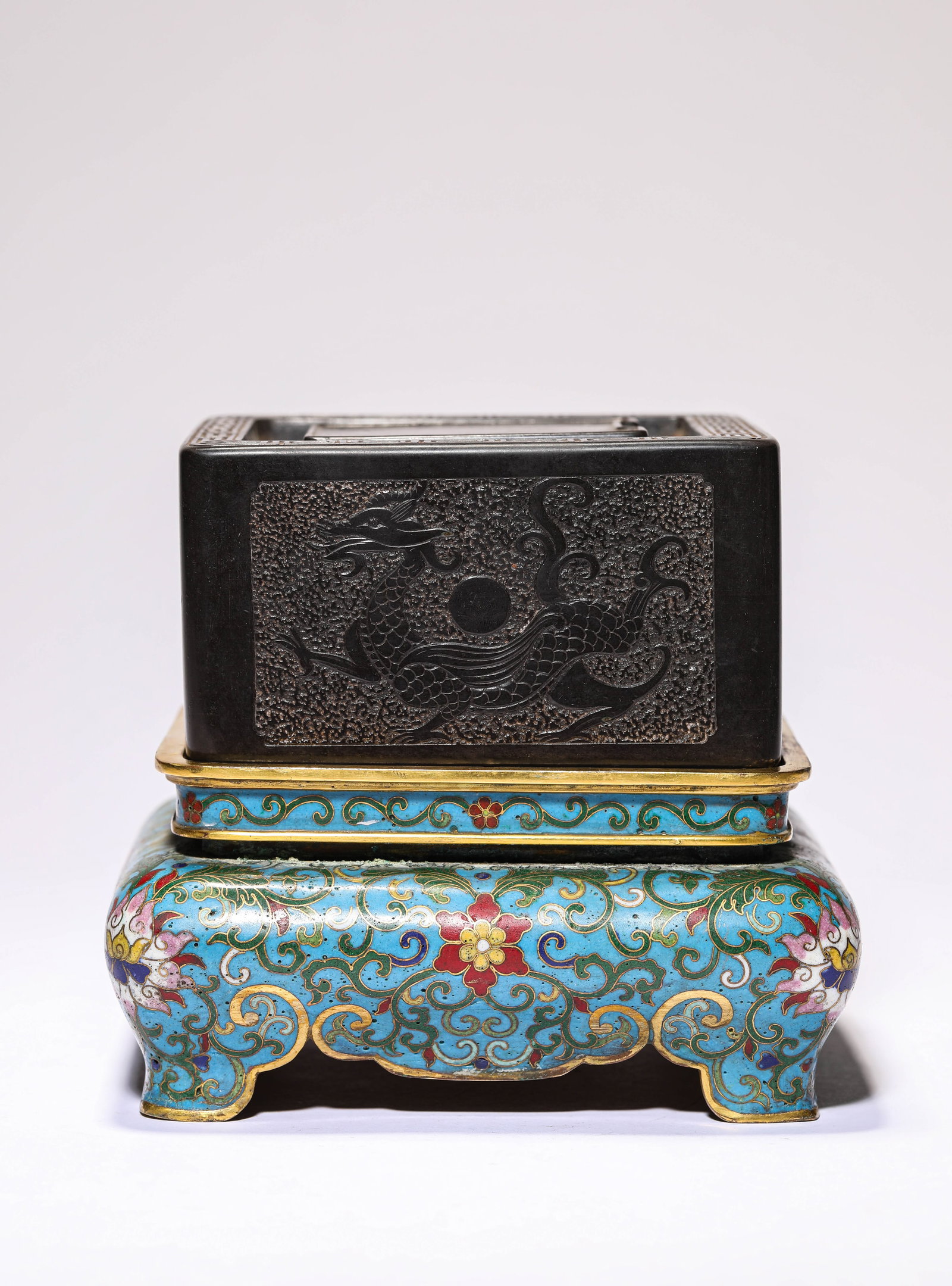 A 'FOUR GUARDIANS' INKSTONE - 3