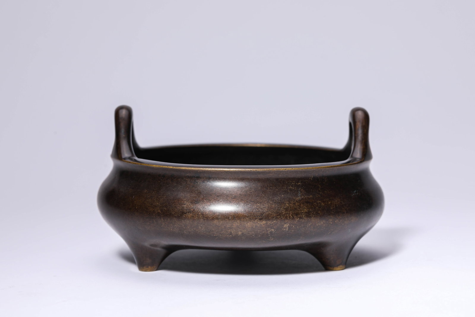 A BRONZE 'UPRIGHT-HANDLED' CENSER - 5