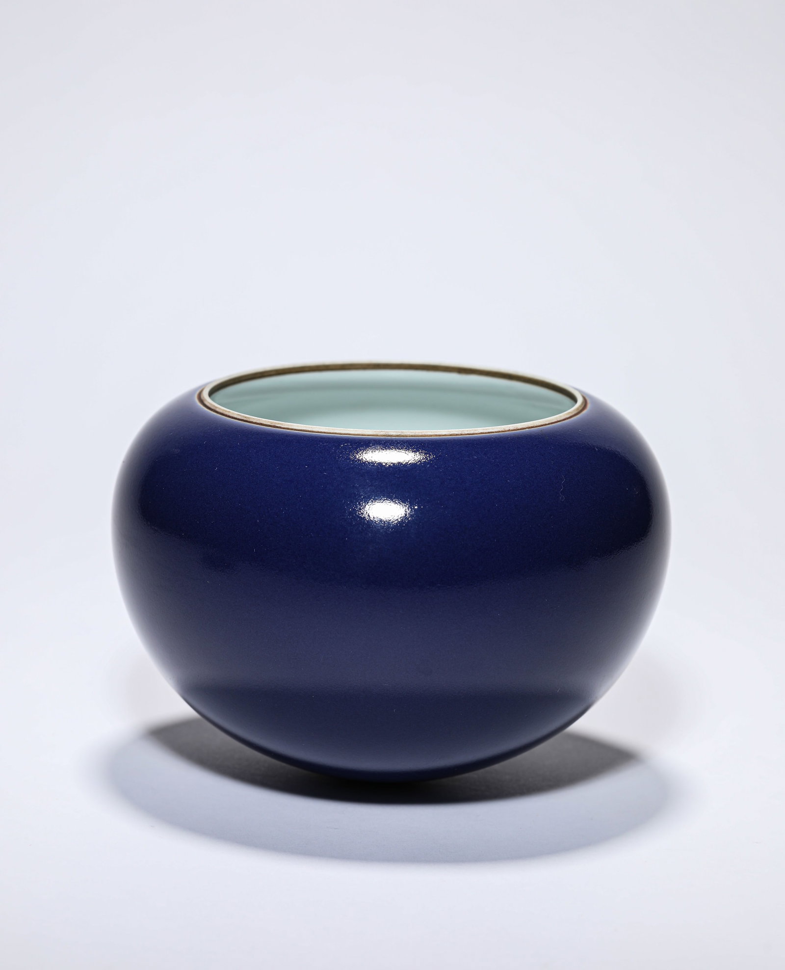 A BLUE-GLAZED COVERED JAR - 3