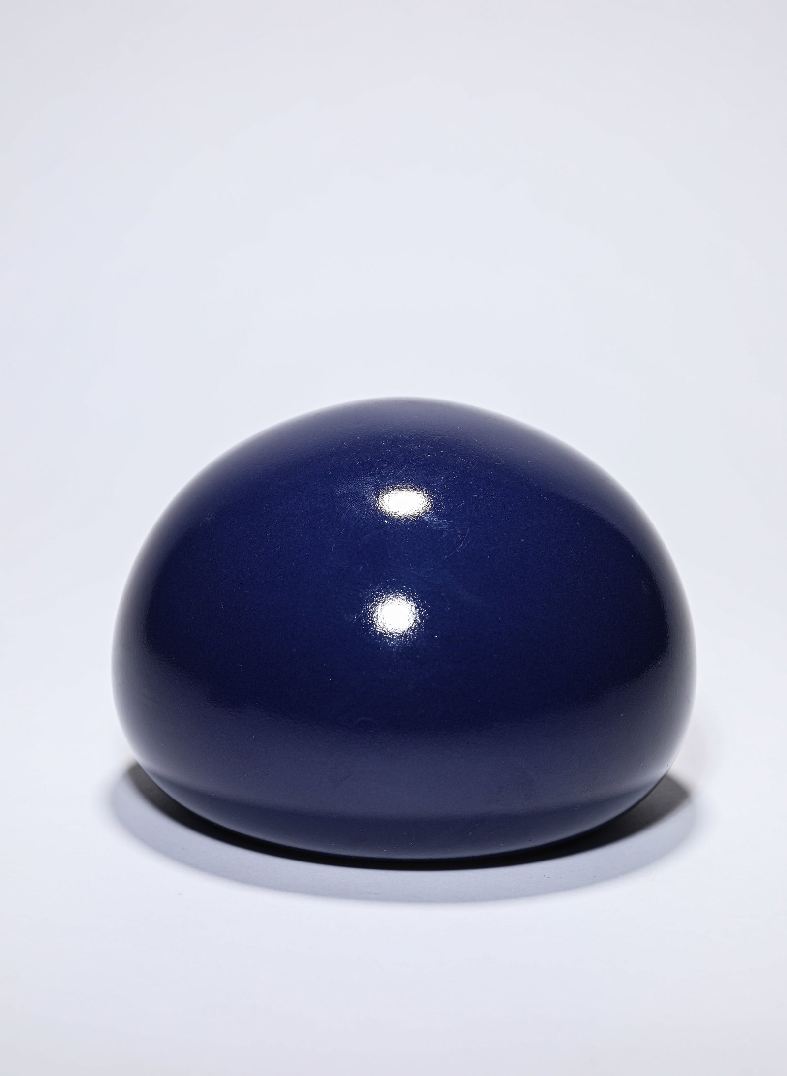 A BLUE-GLAZED COVERED JAR - 4
