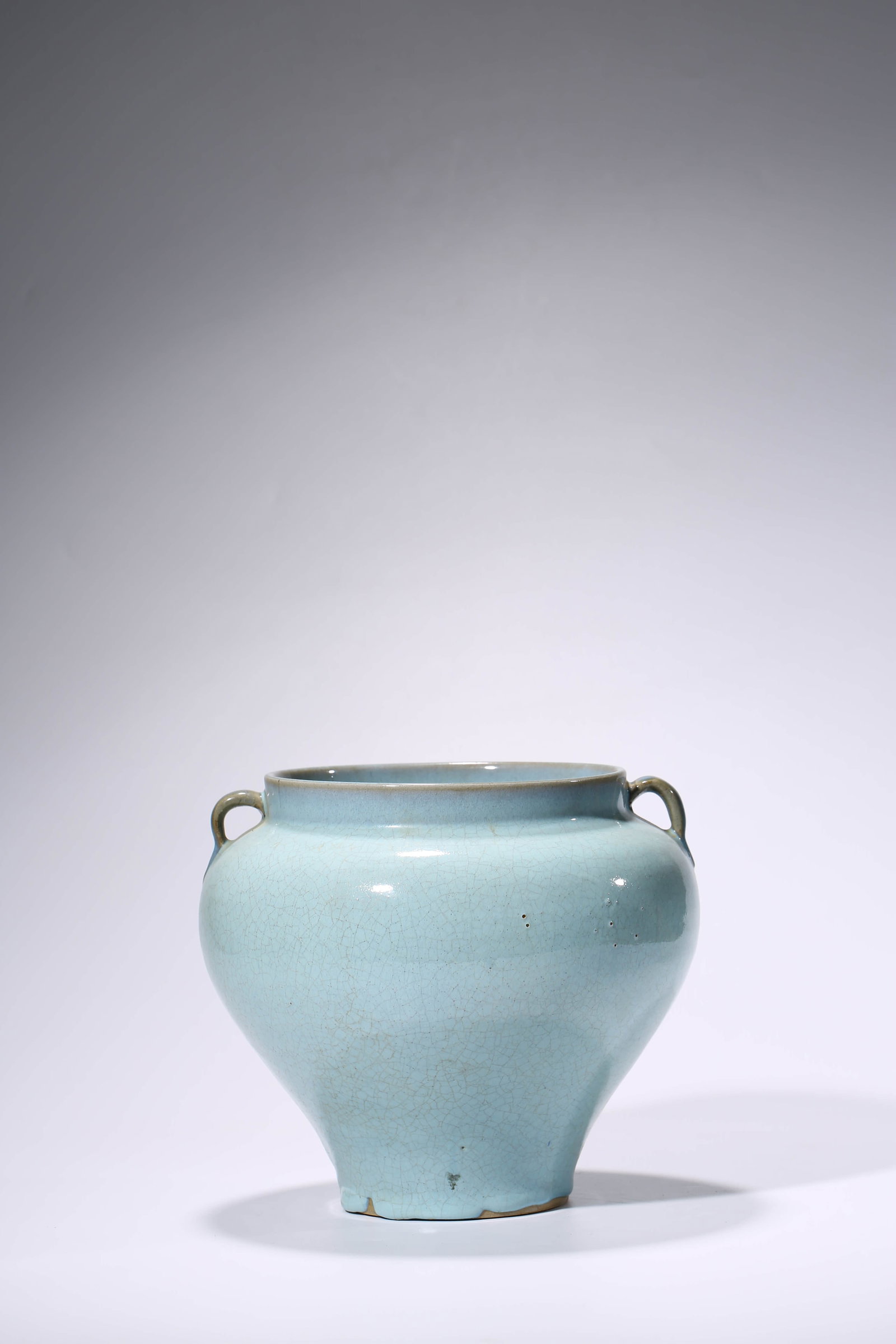 A JUN-TYPE JAR: A JUN-TYPE JAR Dimensions: Width: 24.1 cm (9.49 in) x Height: 20.8 cm (8.19 in). All measurements are approximate.