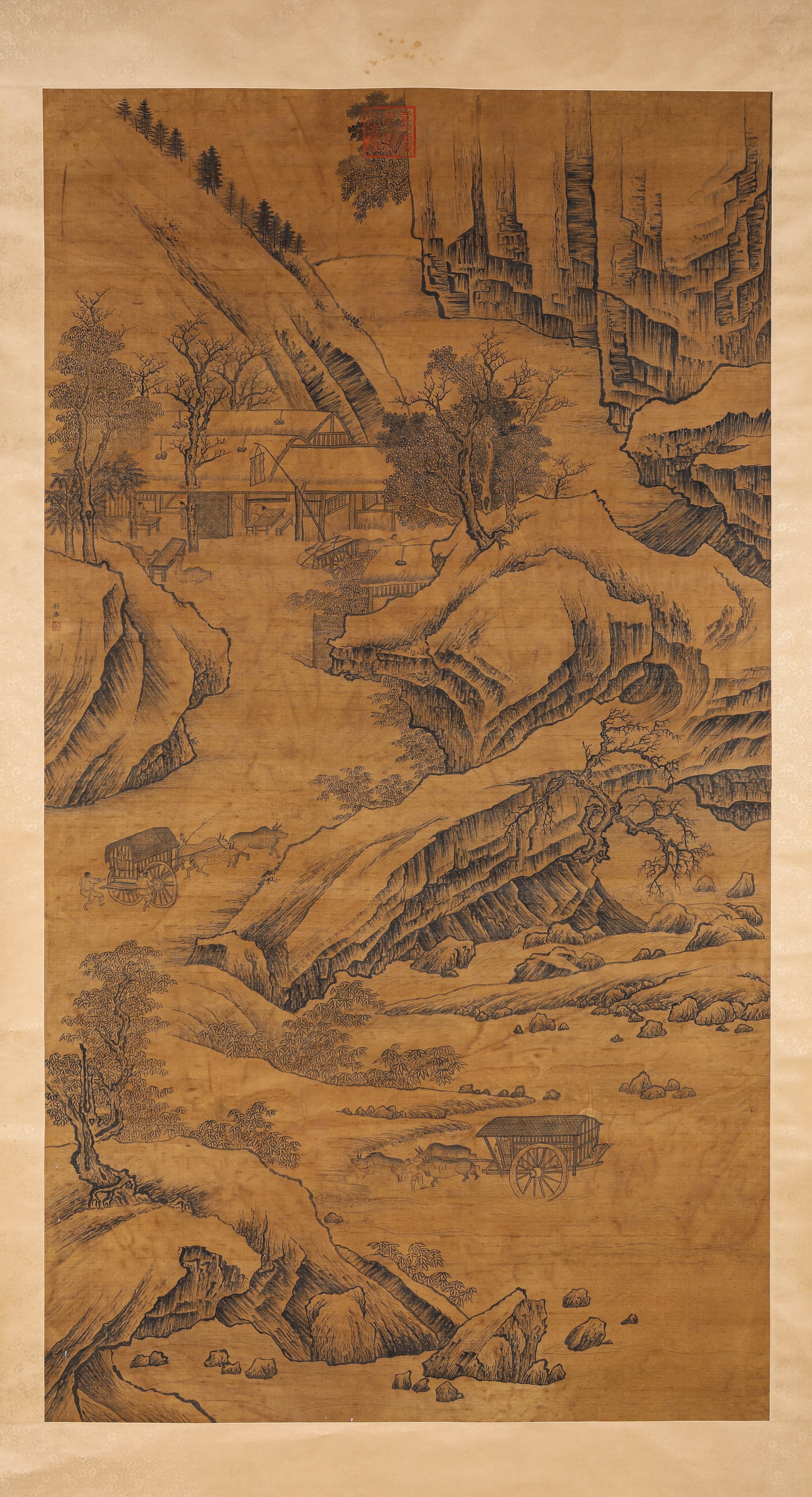 JING HAO (ACT. 10TH CENTURY), ATTRIBUTED TO, LANDSCAPE (1 of 6)